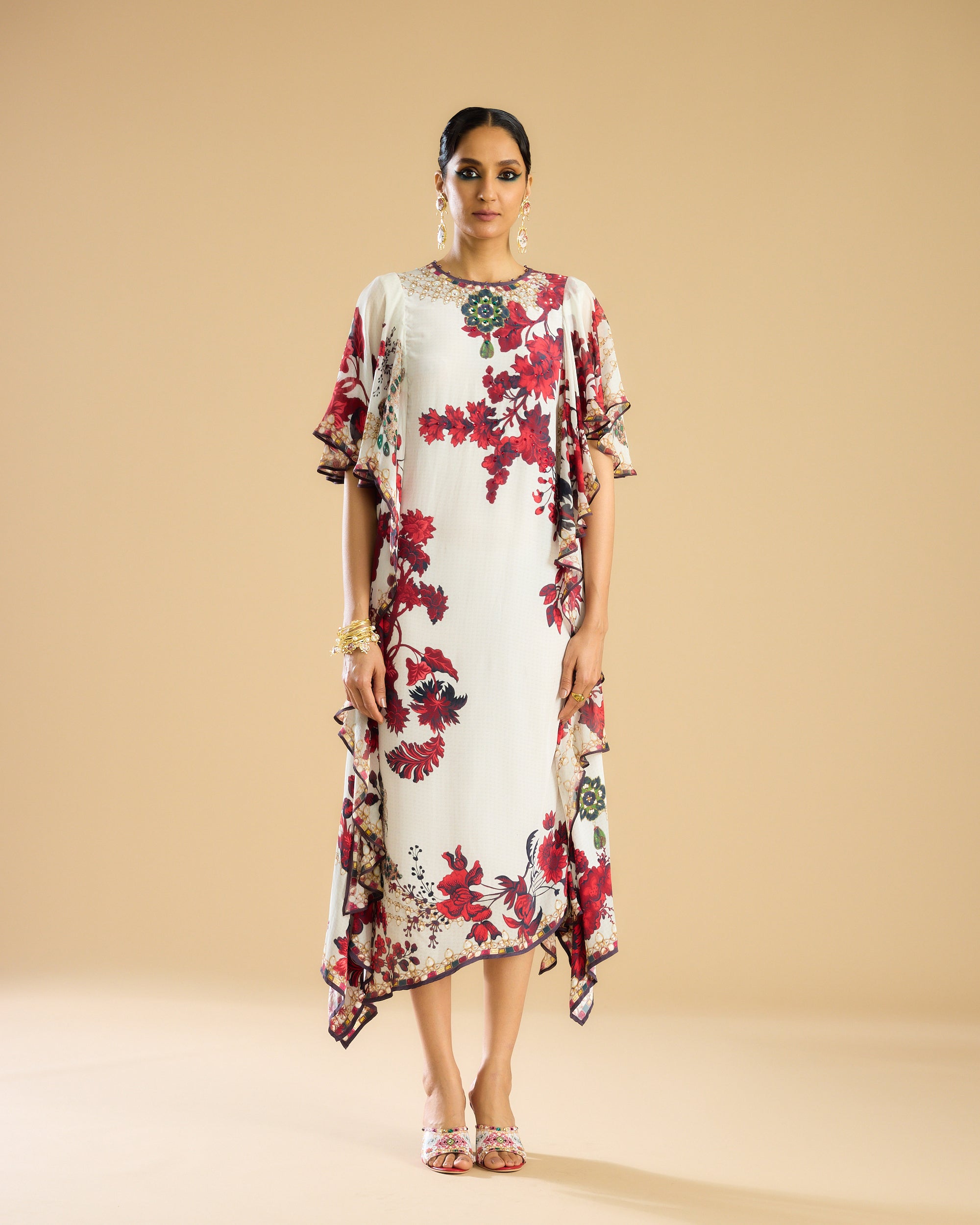 Nizam : Fazluna - Ivory/Red