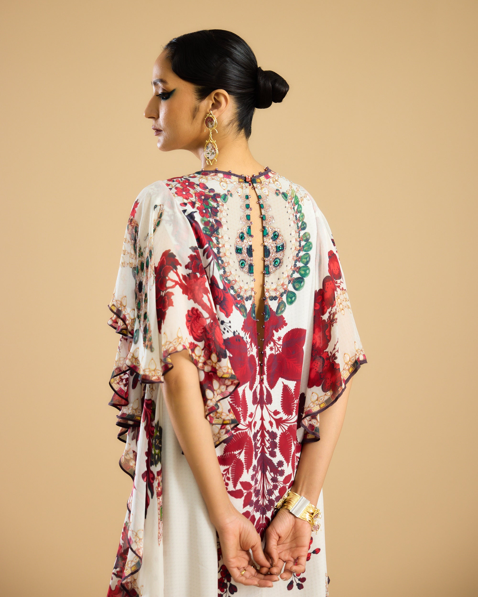 Nizam : Fazluna - Ivory/Red