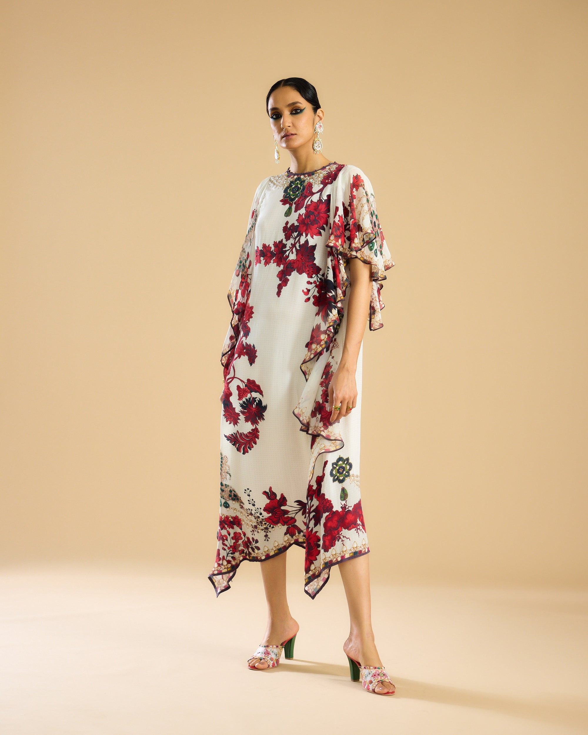 Nizam : Fazluna - Ivory/Red