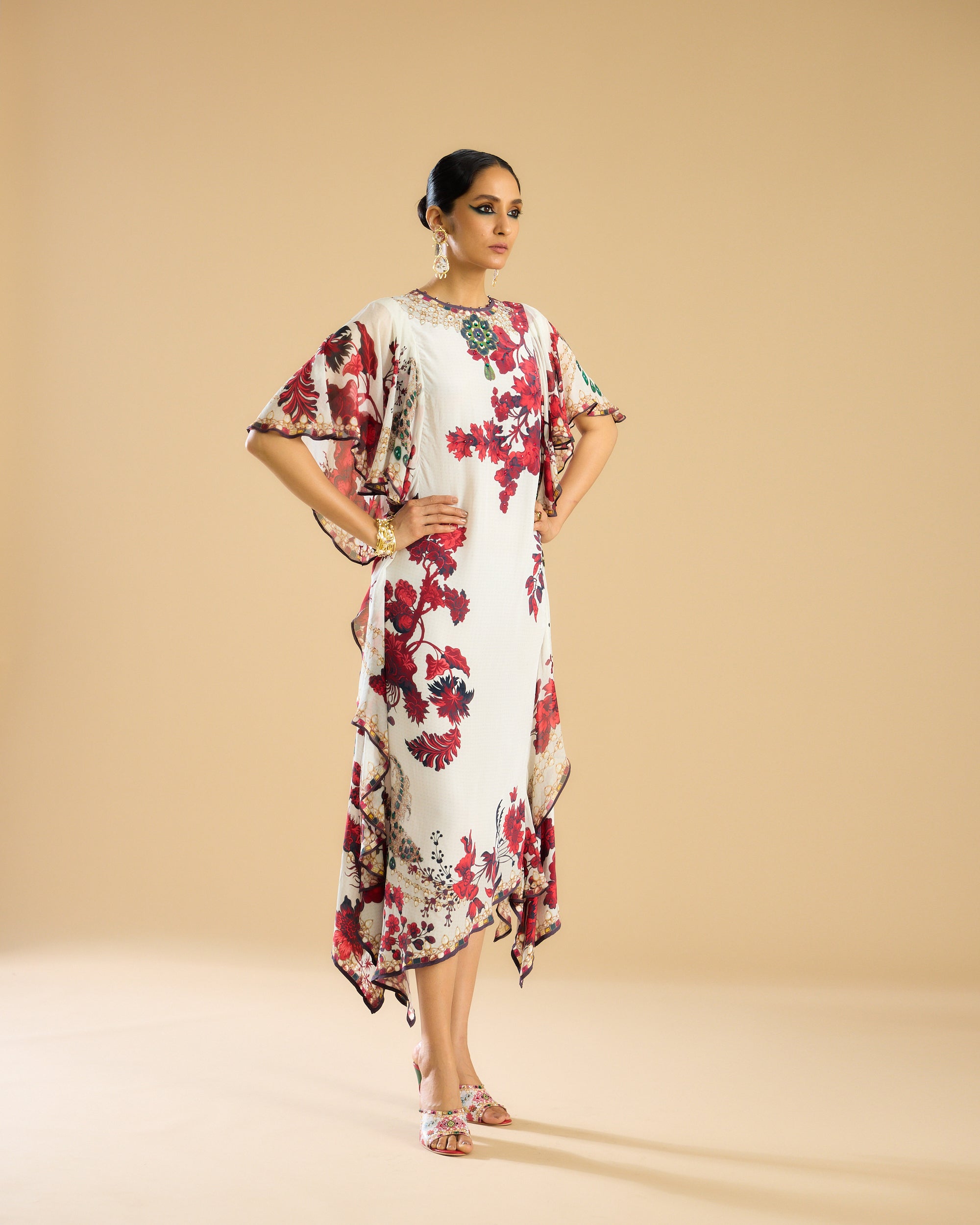 Nizam : Fazluna - Ivory/Red