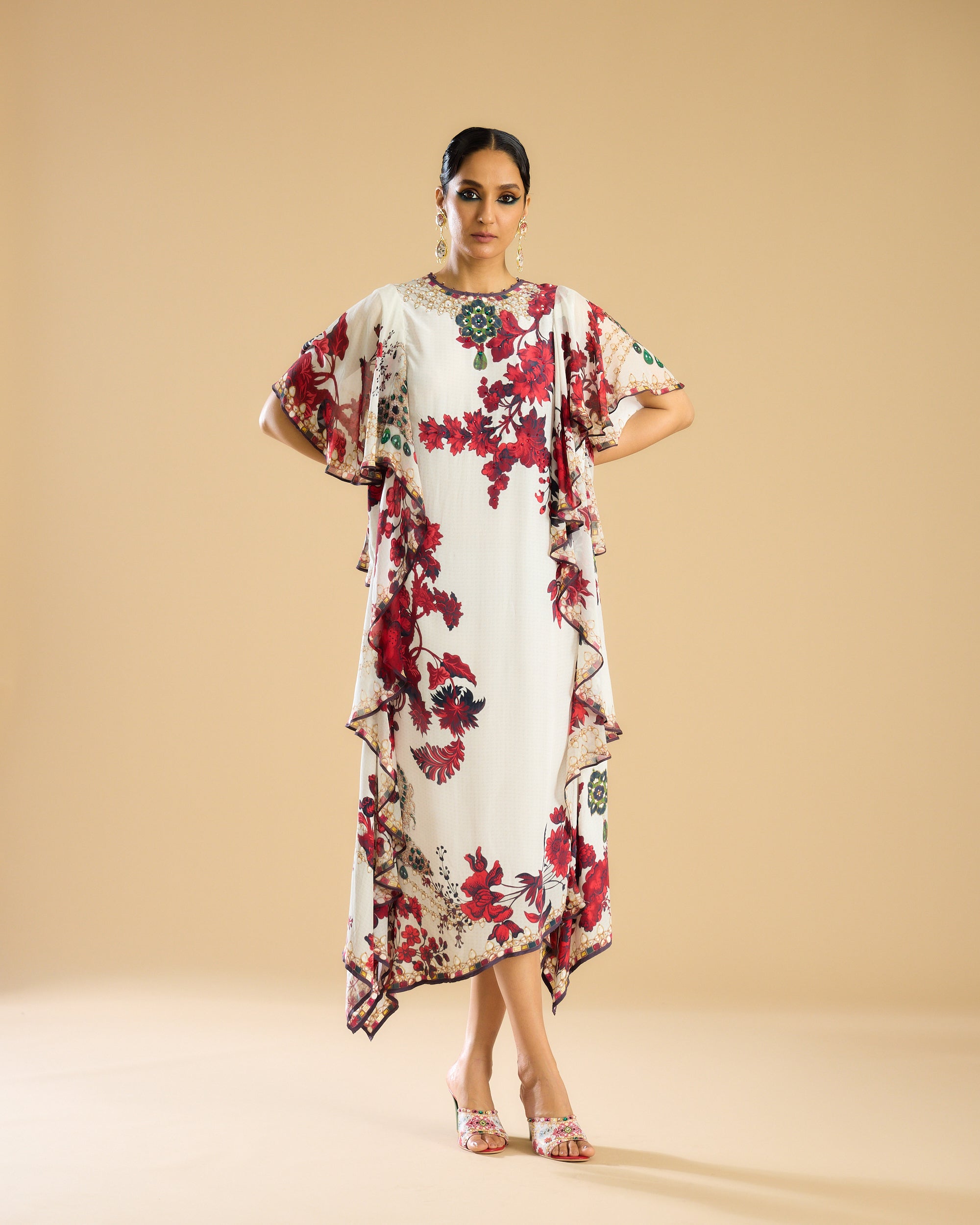 Nizam : Fazluna - Ivory/Red