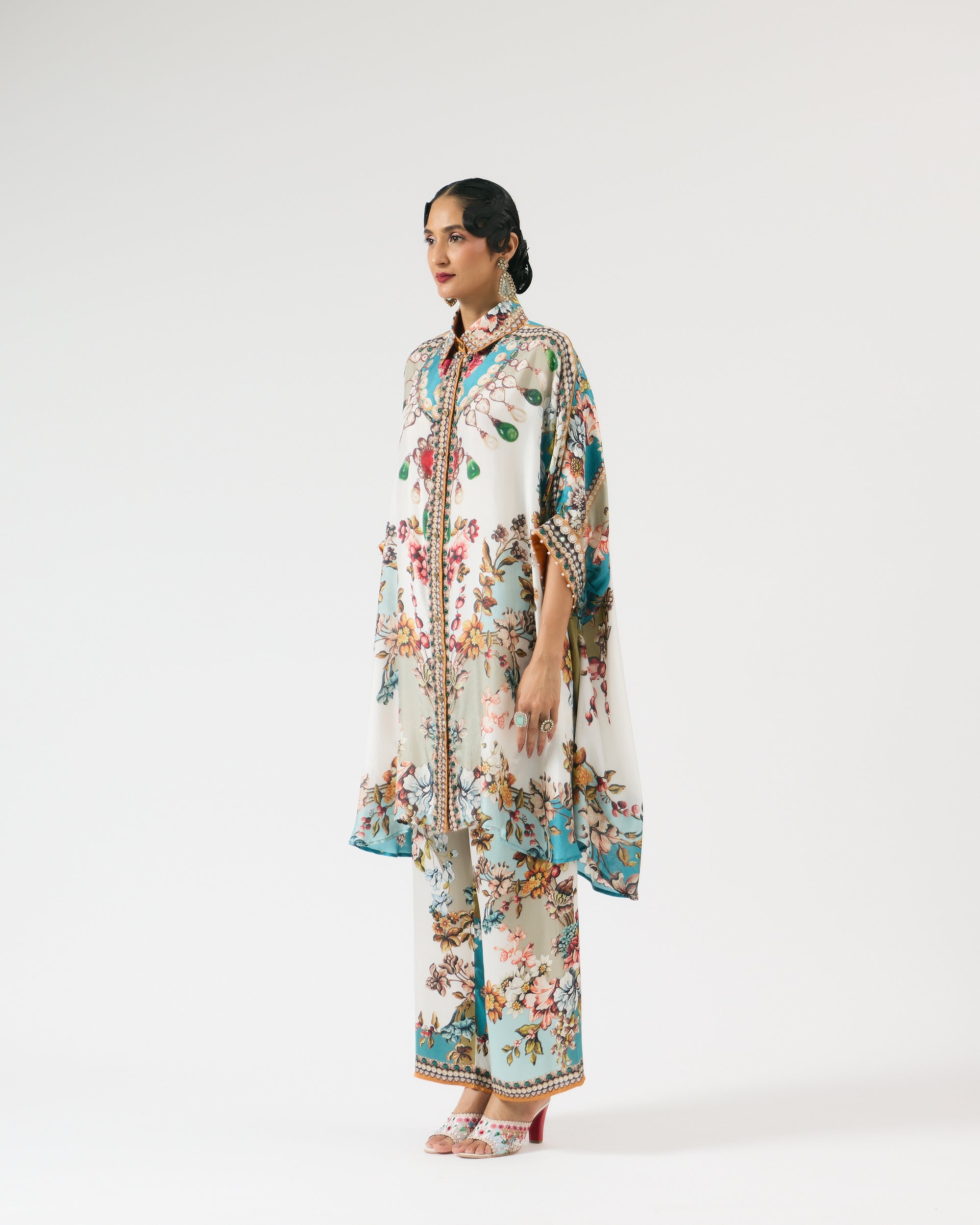Nizam : Kamara - Ivory/Aqua