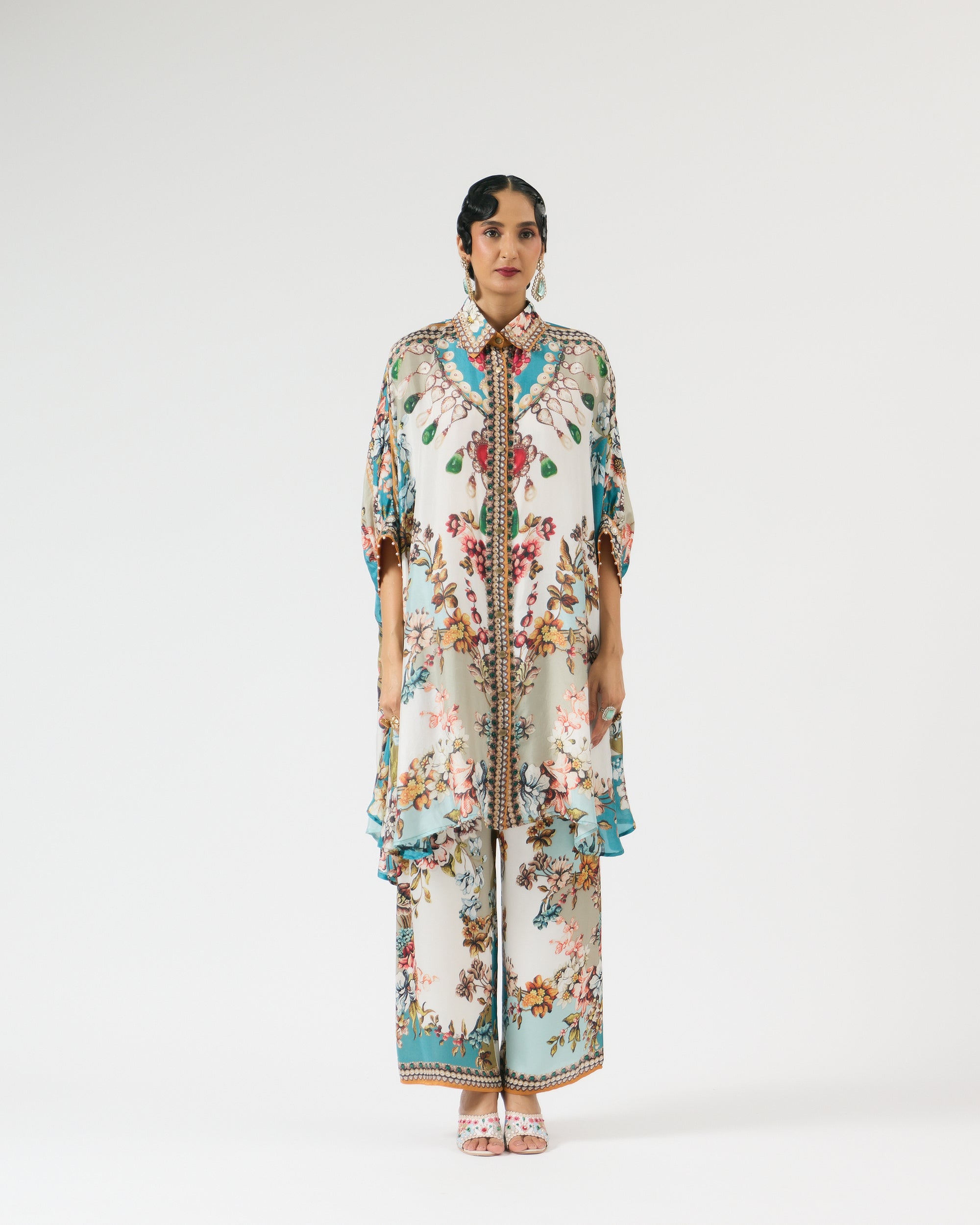 Nizam : Kamara - Ivory/Aqua