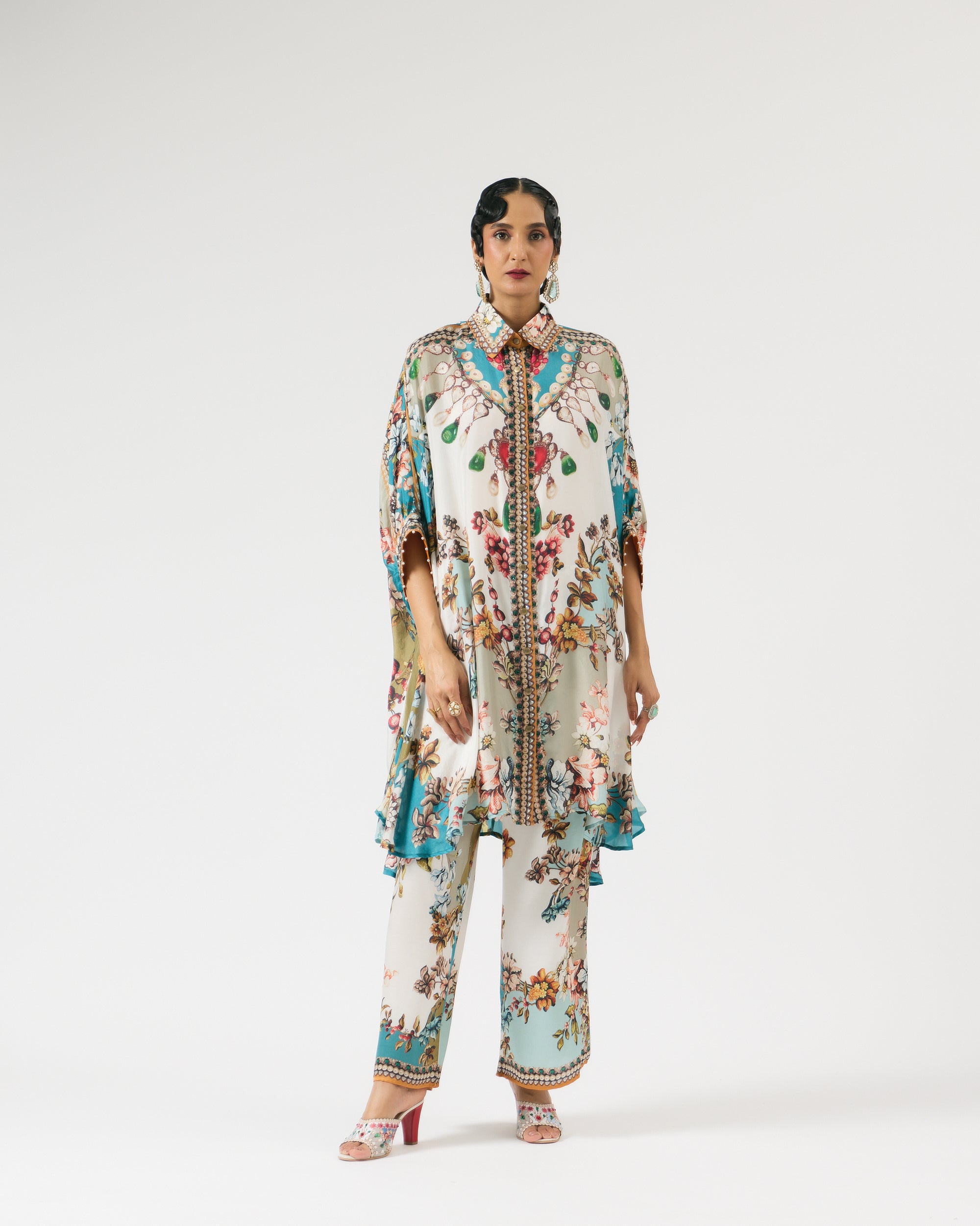 Nizam : Kamara - Ivory/Aqua