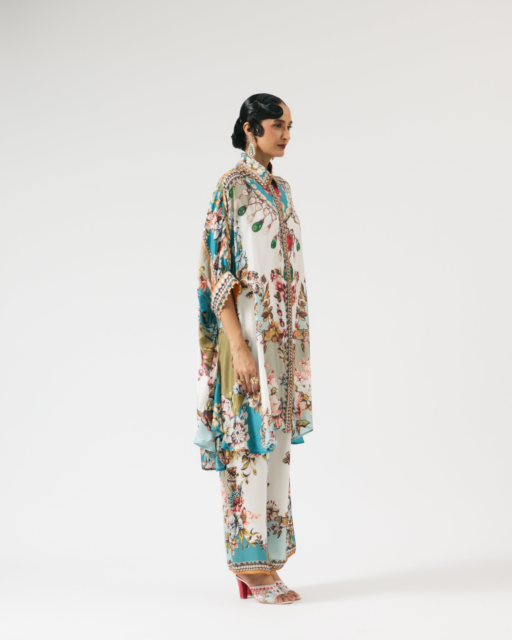 Nizam : Kamara - Ivory/Aqua