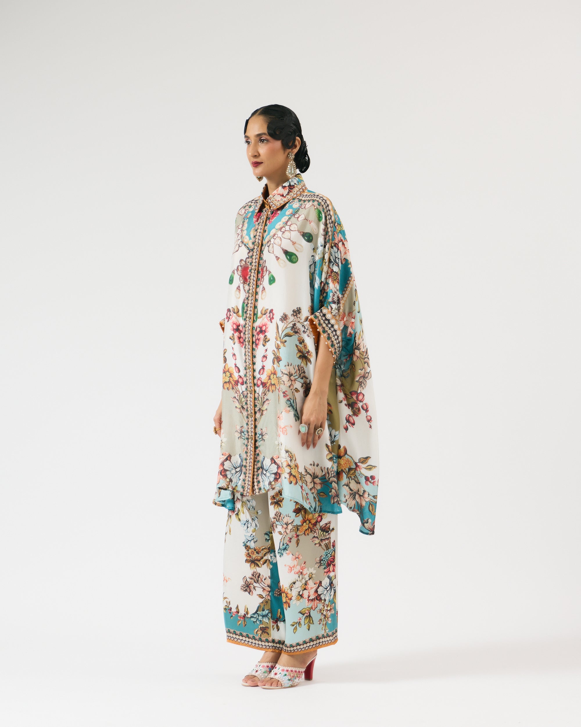 Nizam : Kamara - Ivory/Aqua
