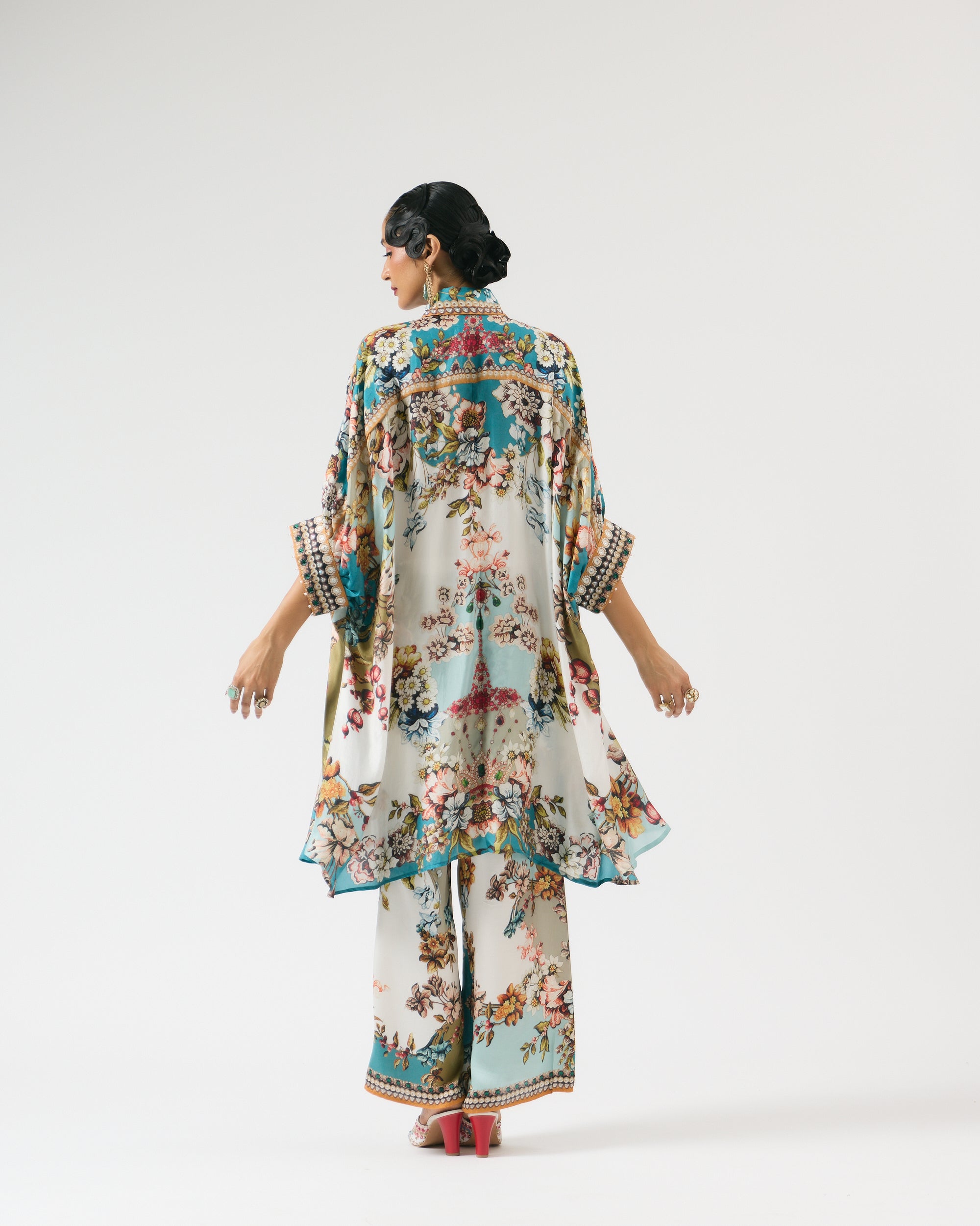Nizam : Kamara - Ivory/Aqua