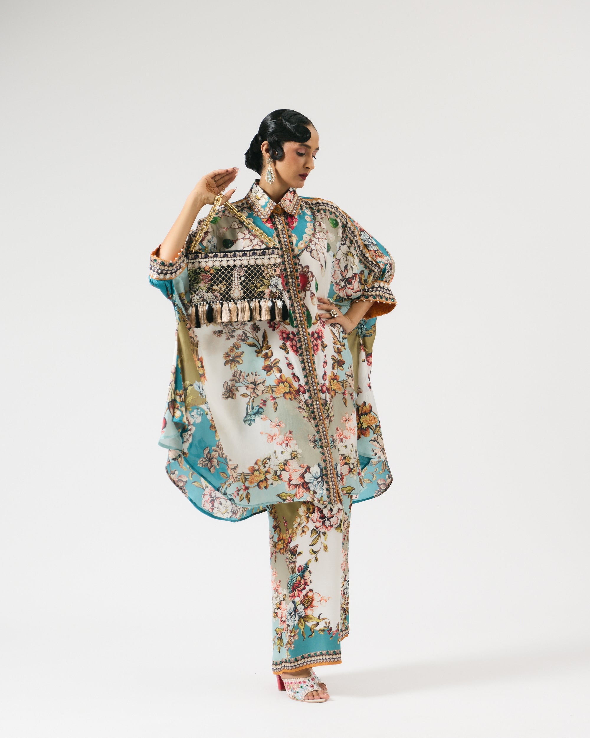 Nizam : Kamara - Ivory/Aqua