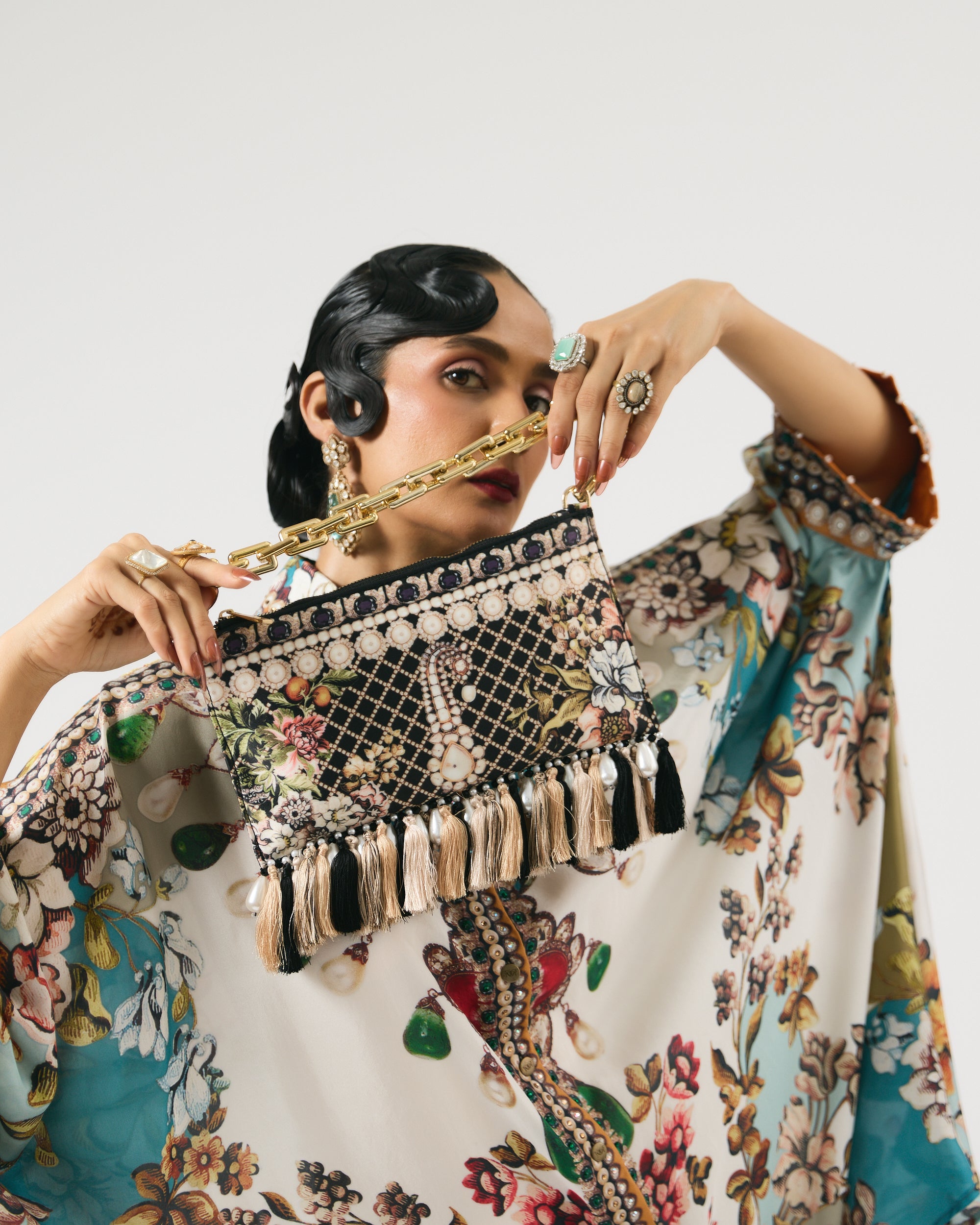 Nizam : Kamara - Ivory/Aqua