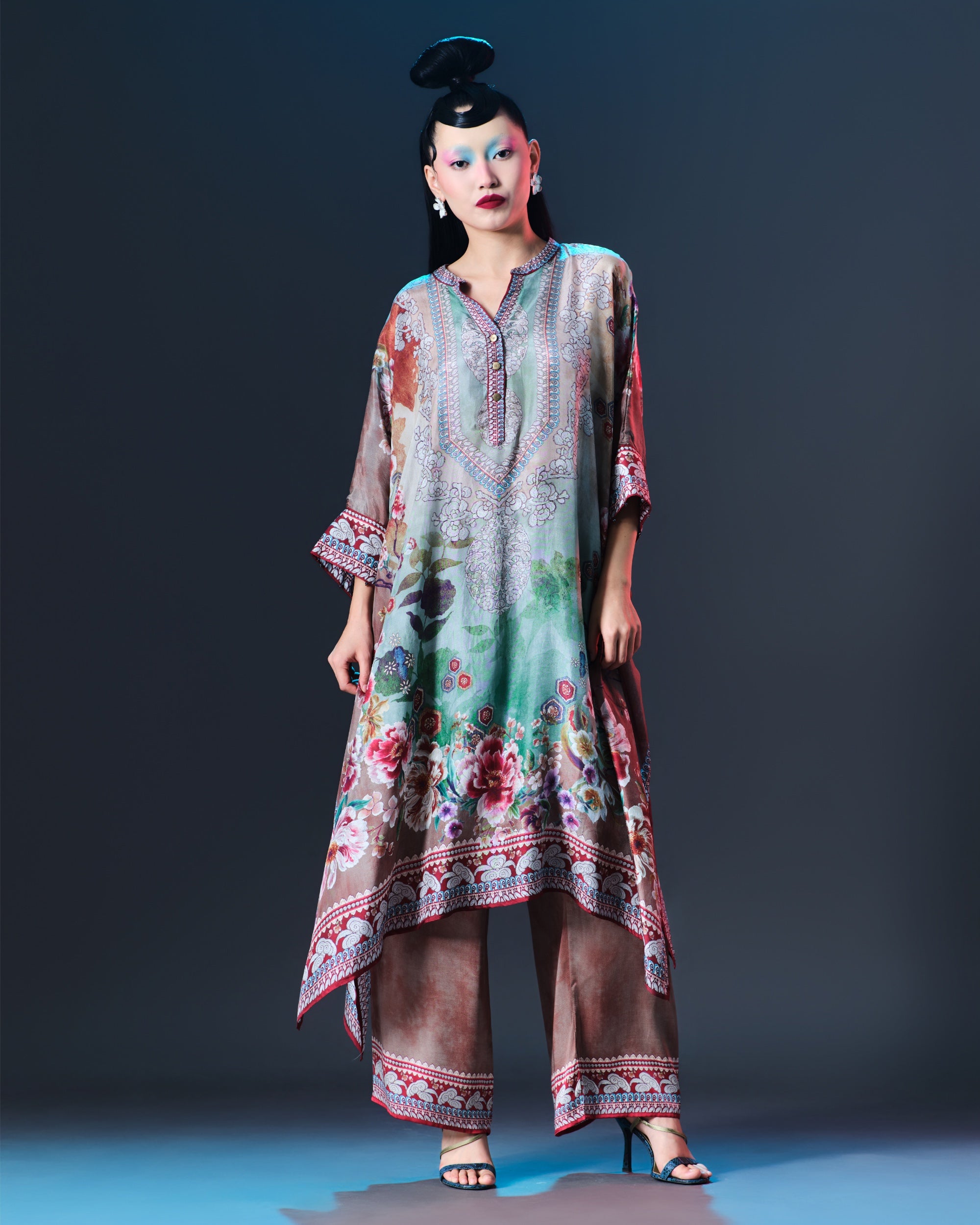 Ikebana : Chantelle 42" - Mocha/Jade
