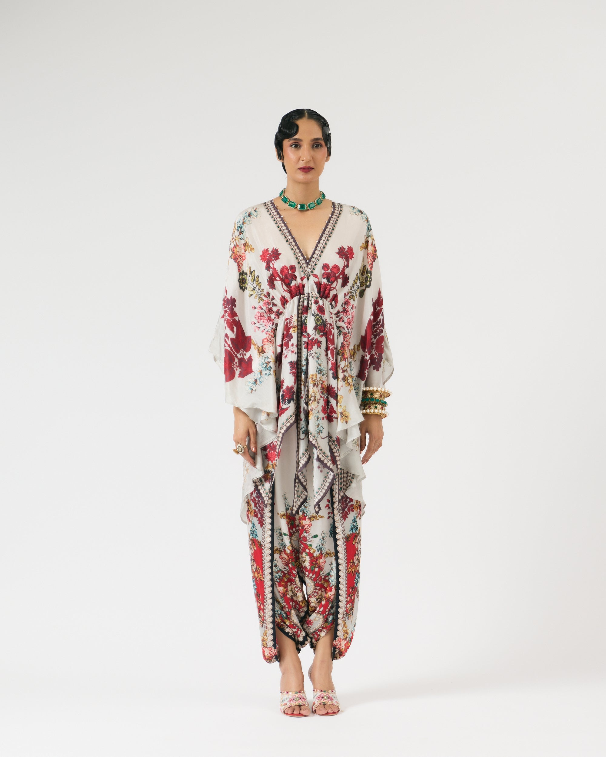 Nizam : Inayat - Ivory/Red