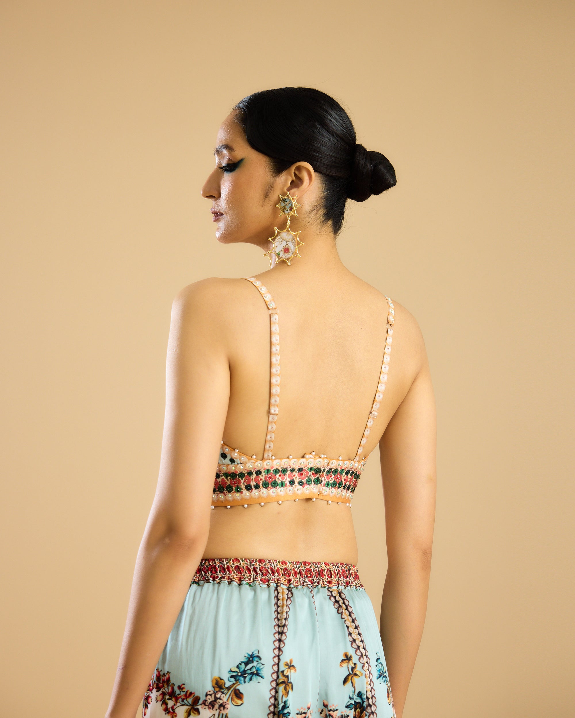 Nizam : Madina - Ivory/Aqua