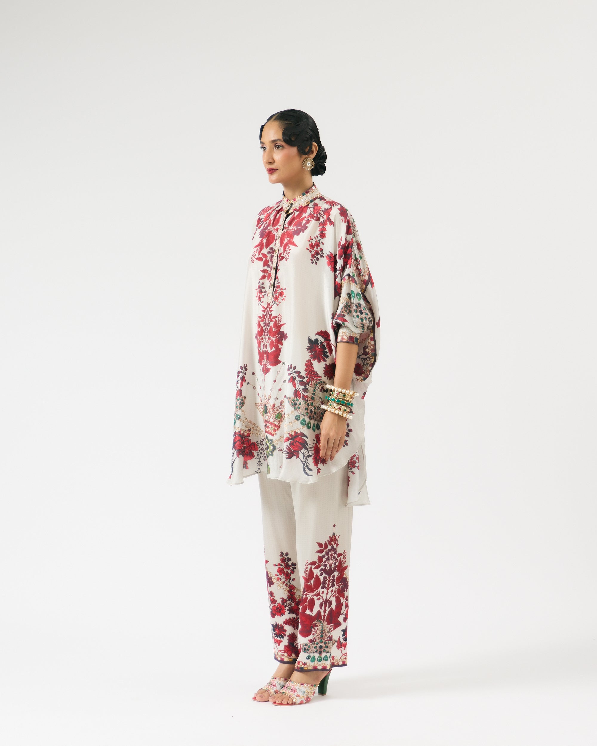 Nizam : Mabel - Ivory/Red