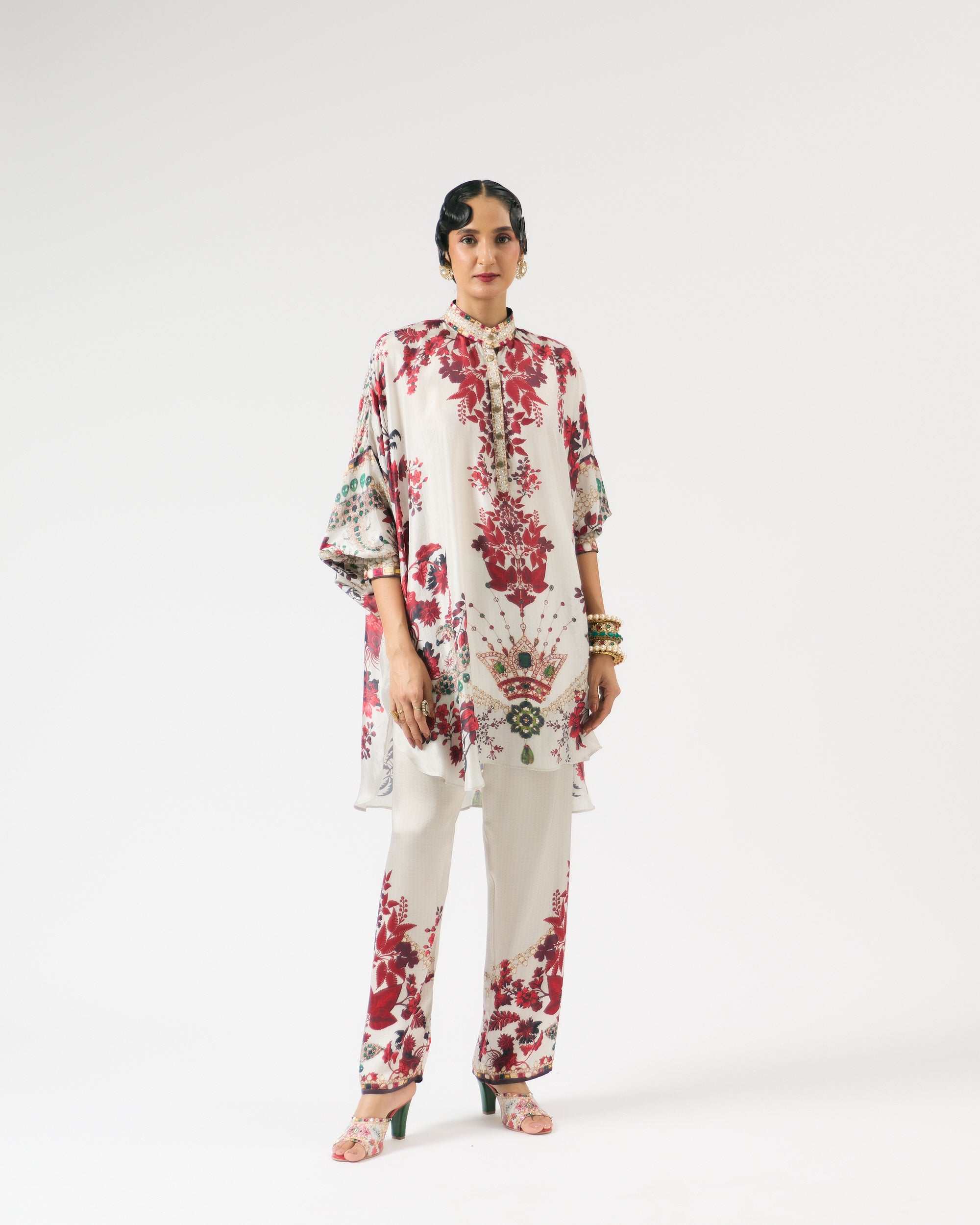 Nizam : Mabel - Ivory/Red