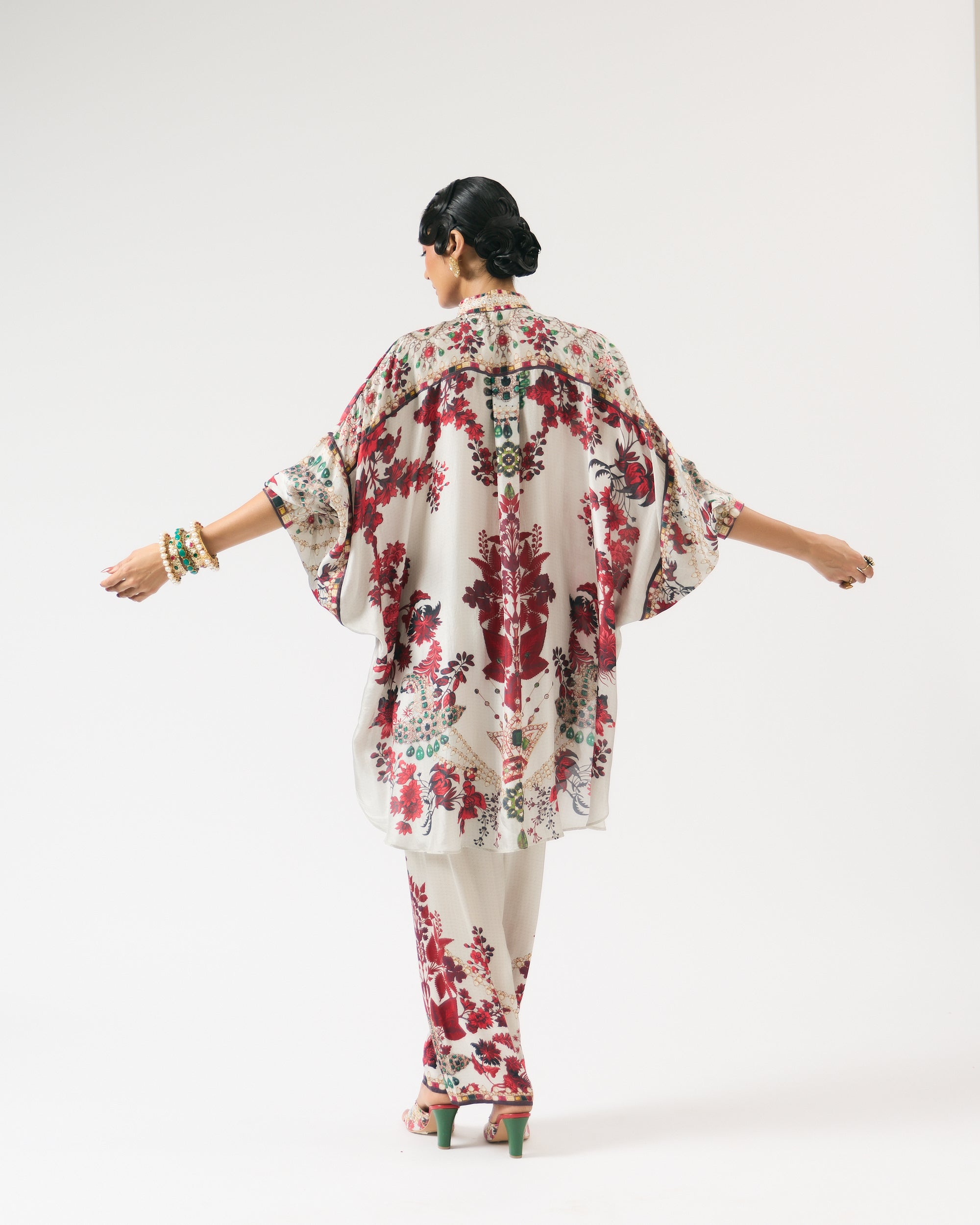 Nizam : Mabel - Ivory/Red