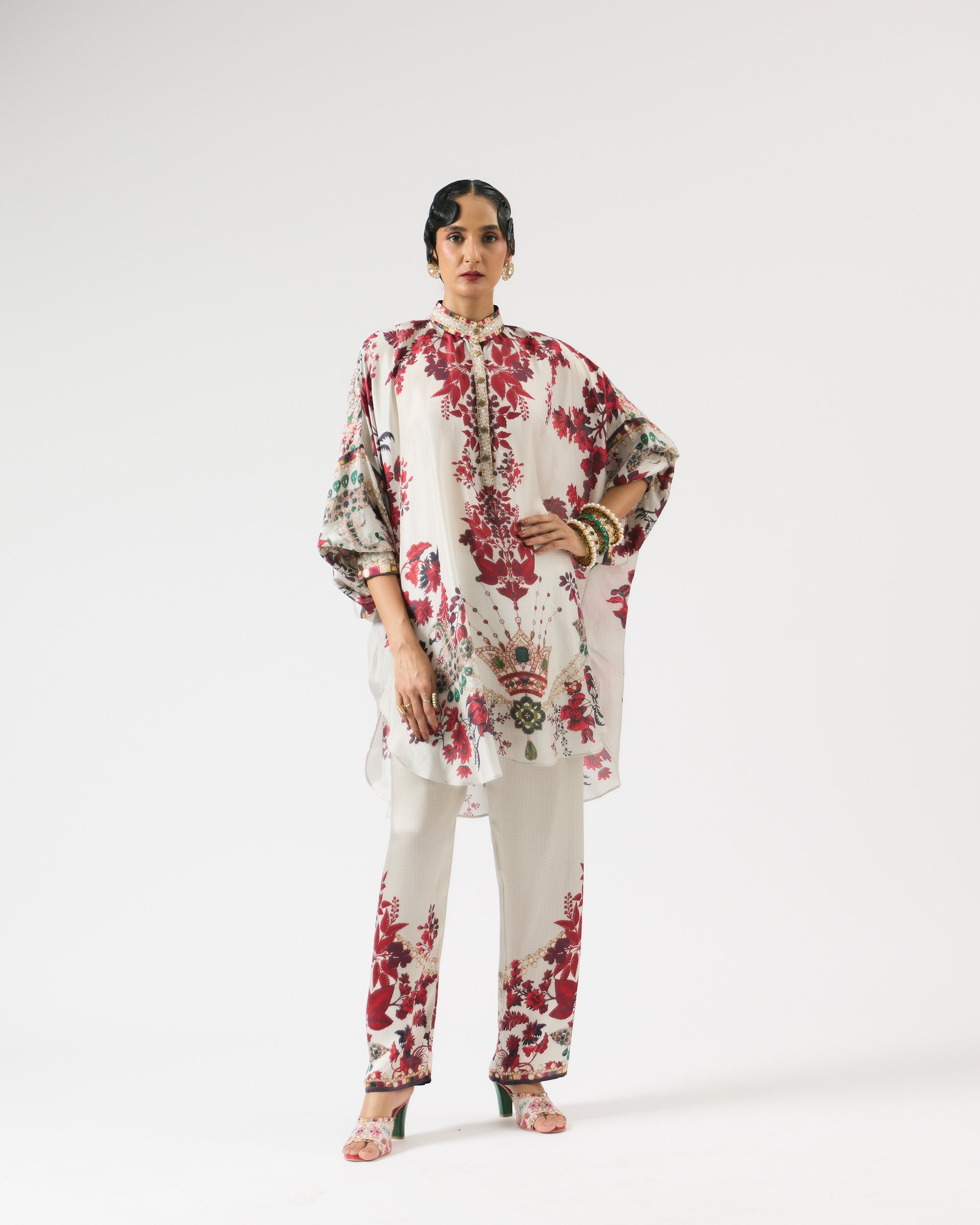 Nizam : Mabel - Ivory/Red