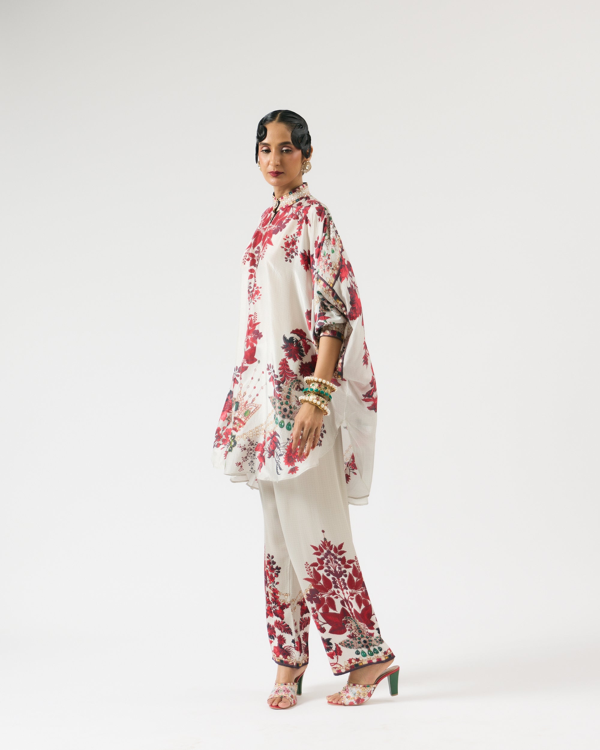 Nizam : Mabel - Ivory/Red