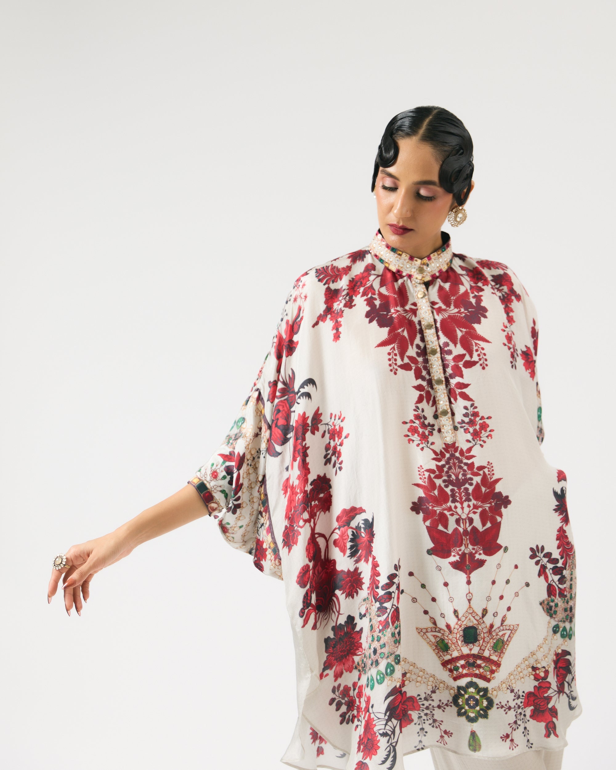 Nizam : Mabel - Ivory/Red