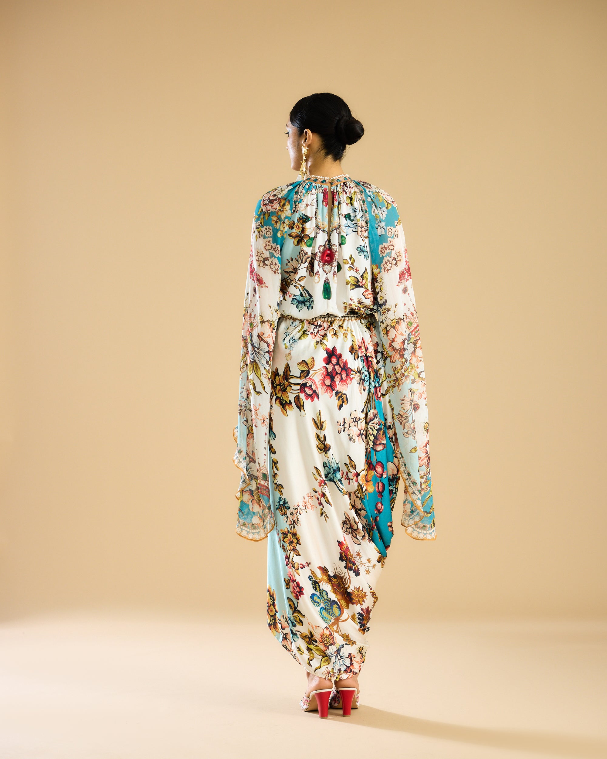 Nizam : Misba - Ivory/Aqua