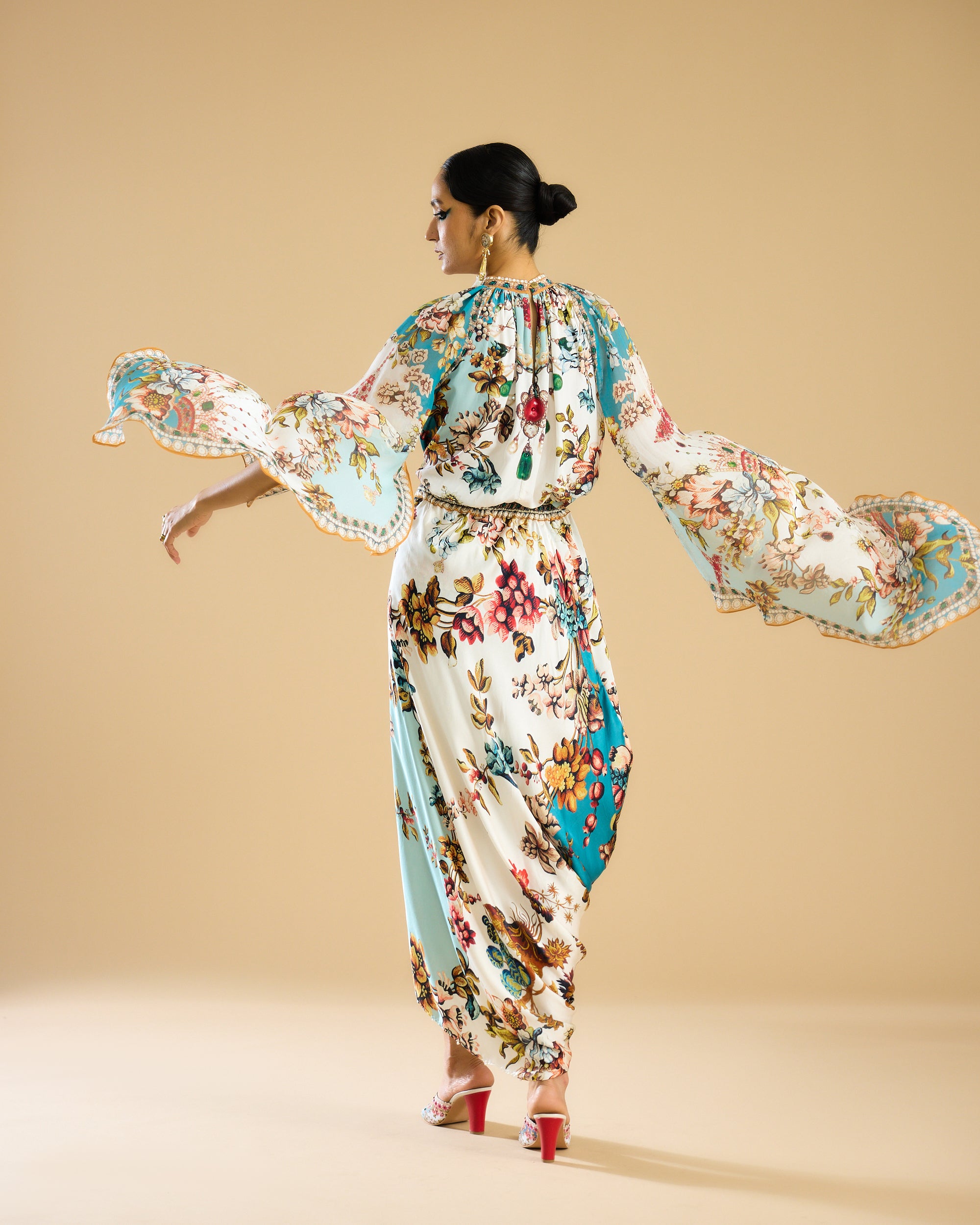 Nizam : Misba - Ivory/Aqua