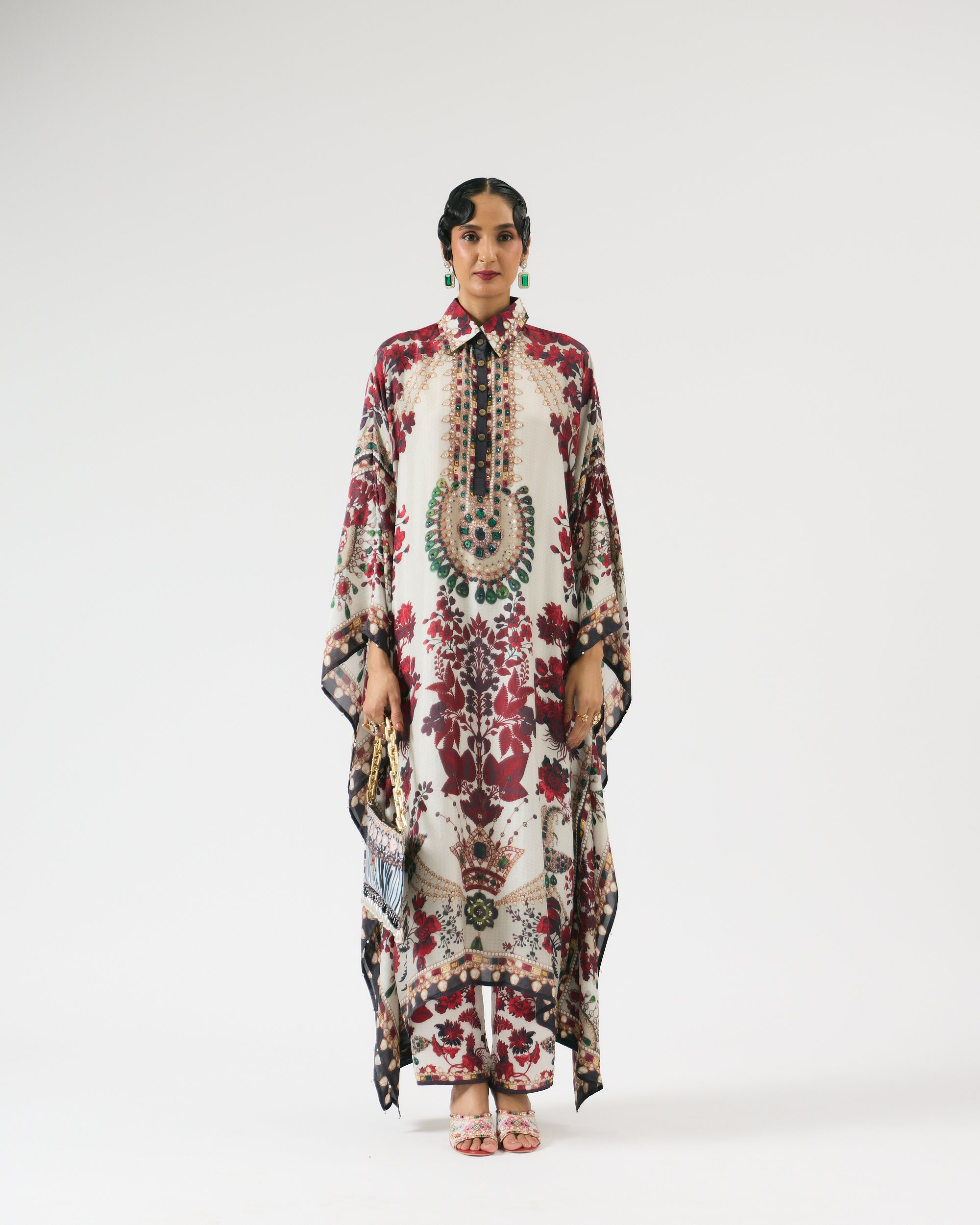 Nizam : Sharifa - Ivory/Red
