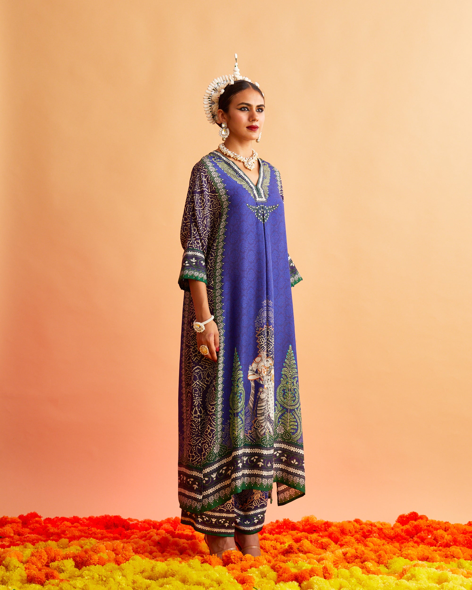 Ganjam : Banera - Navy/Purple