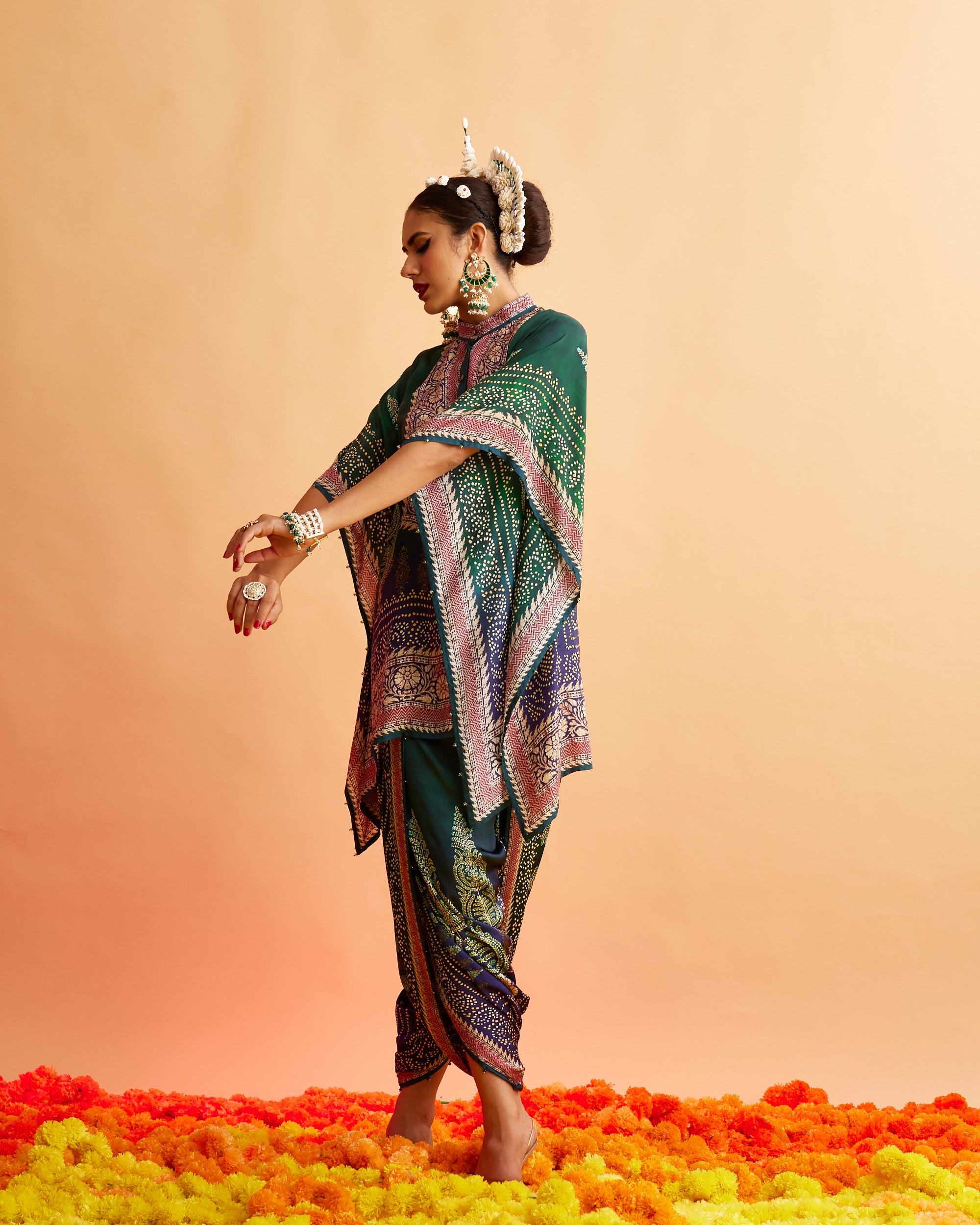 Ganjam : Manju/Sonth - Emerald/Navy