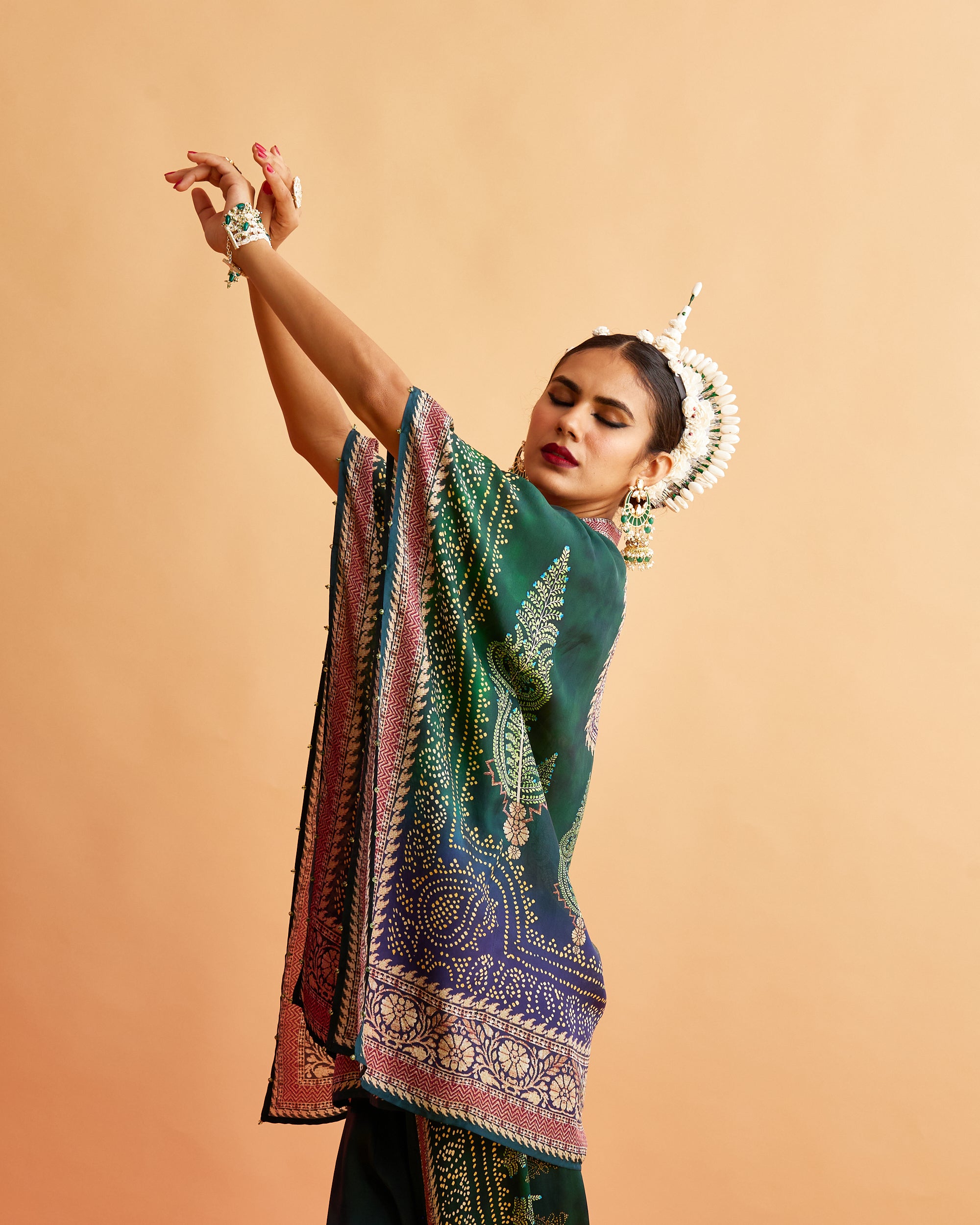 Ganjam : Manju/Sonth - Emerald/Navy