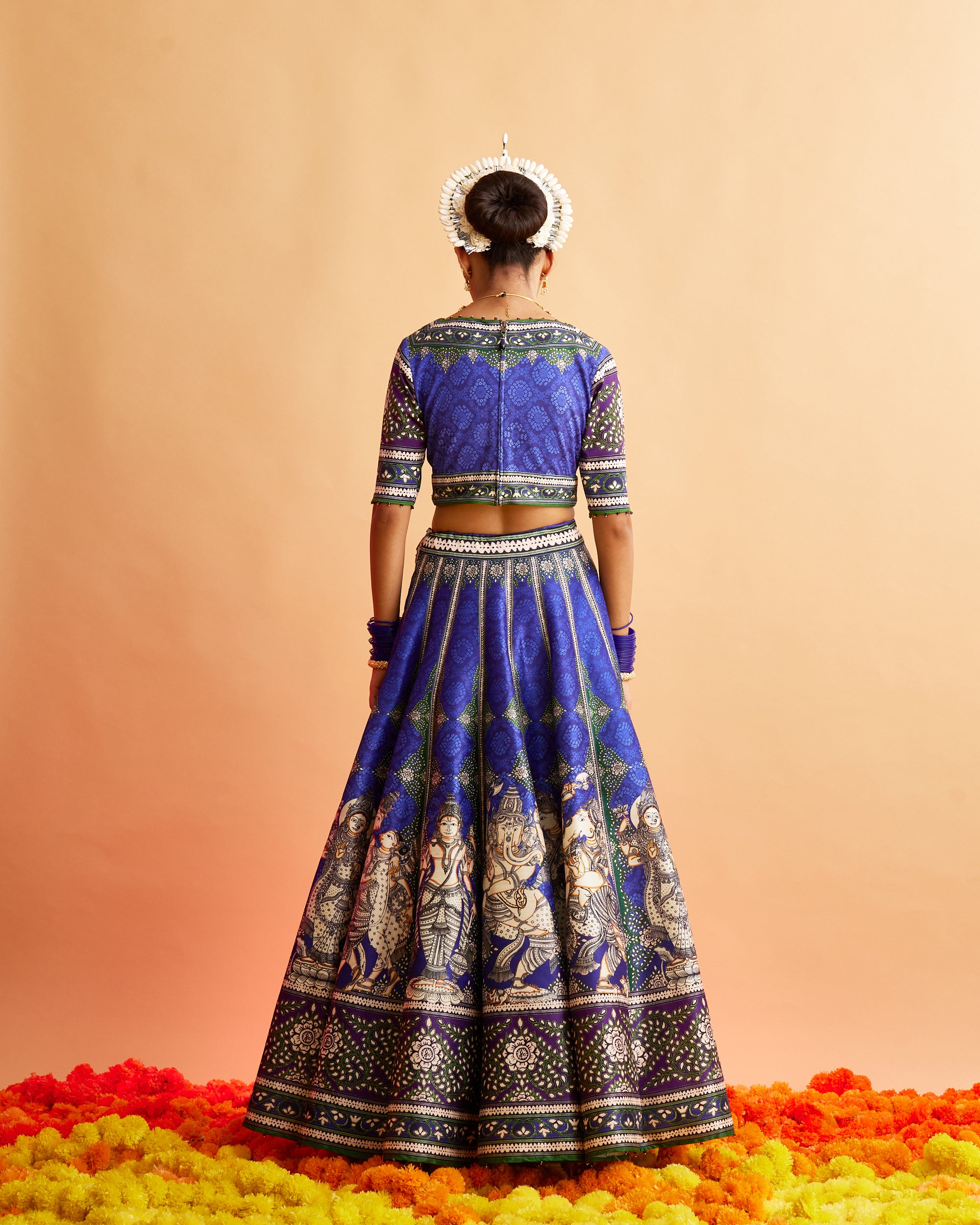 Ganjam : Leela - Navy/Purple