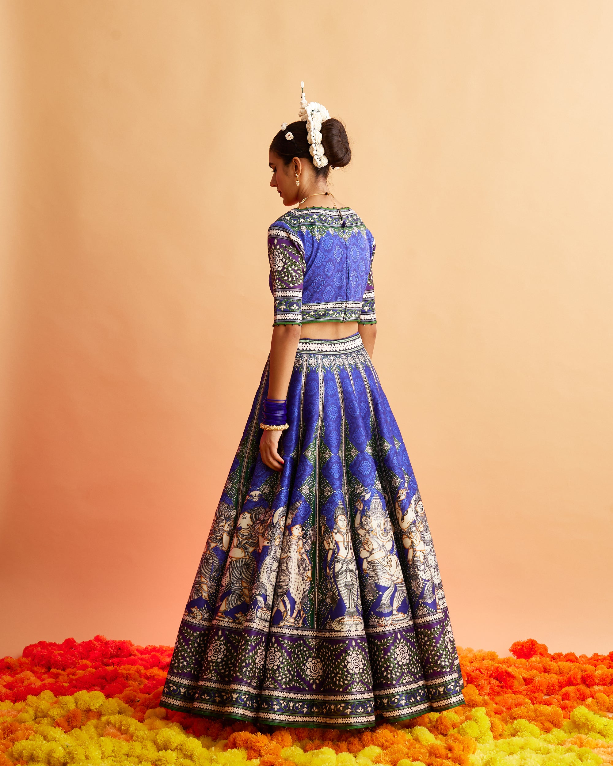 Ganjam : Leela - Navy/Purple