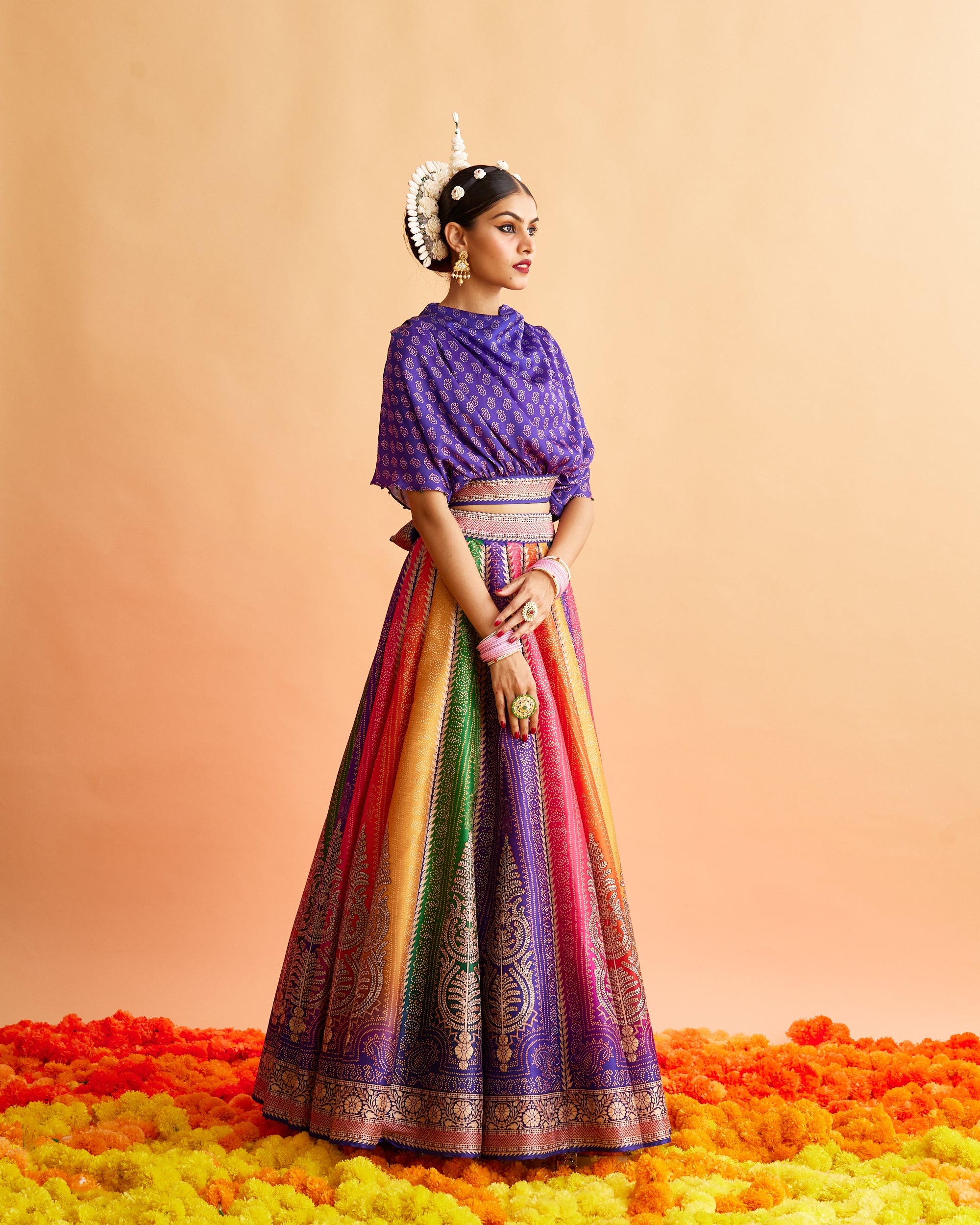 Ganjam : Varsha Leela - Multi/Purple