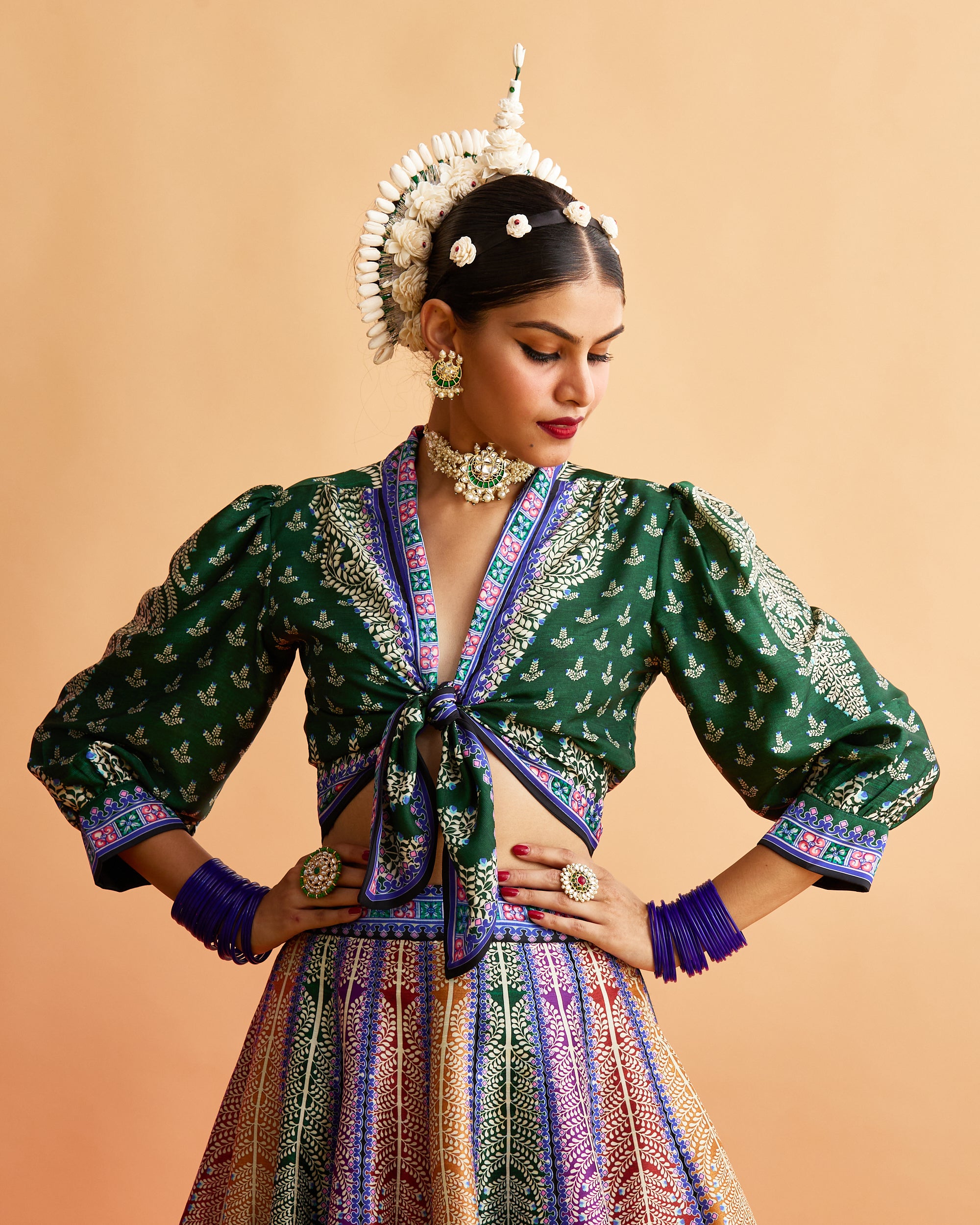 Ganjam : Rubali Leela - Emerald/Multi