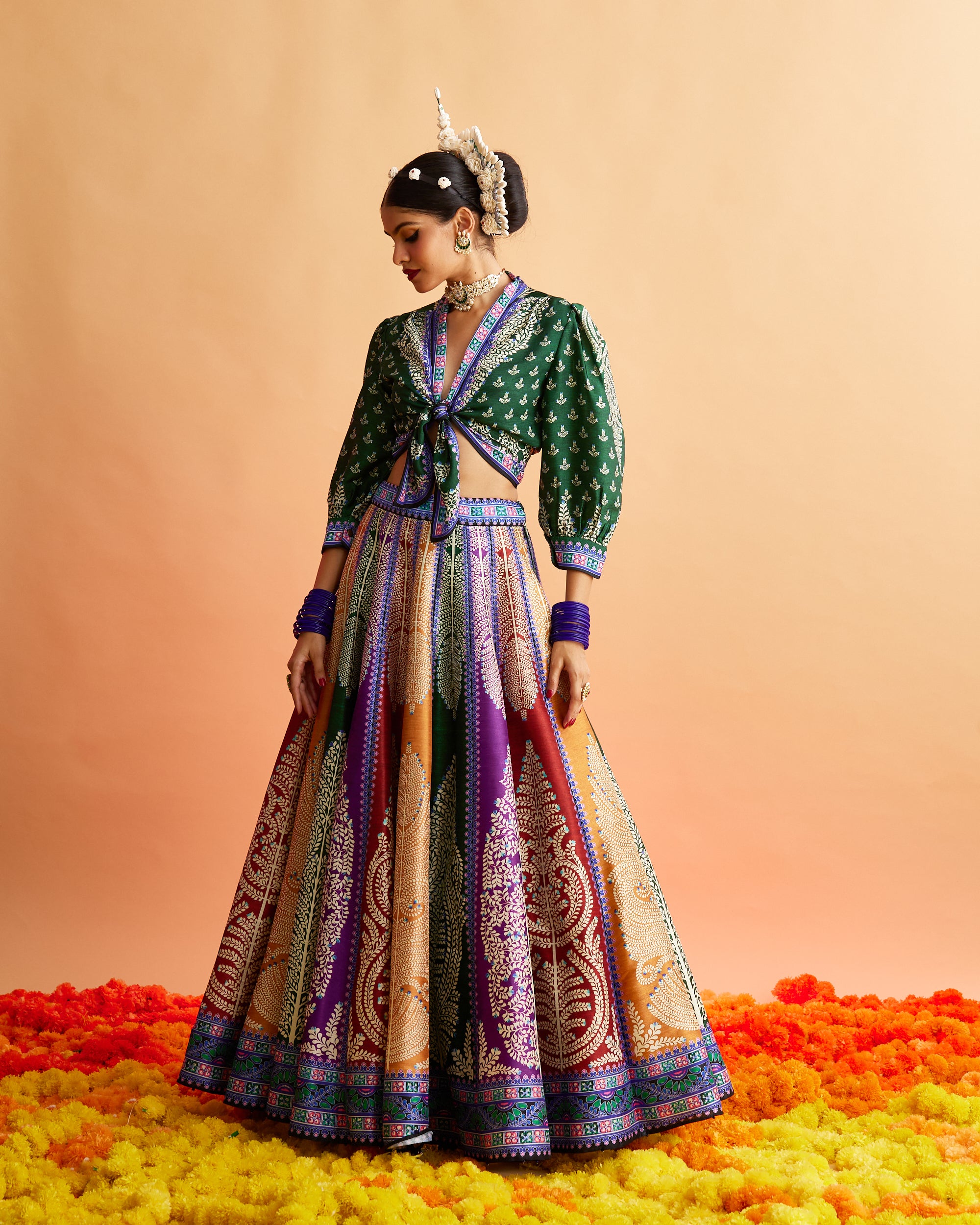 Ganjam : Rubali Leela - Emerald/Multi