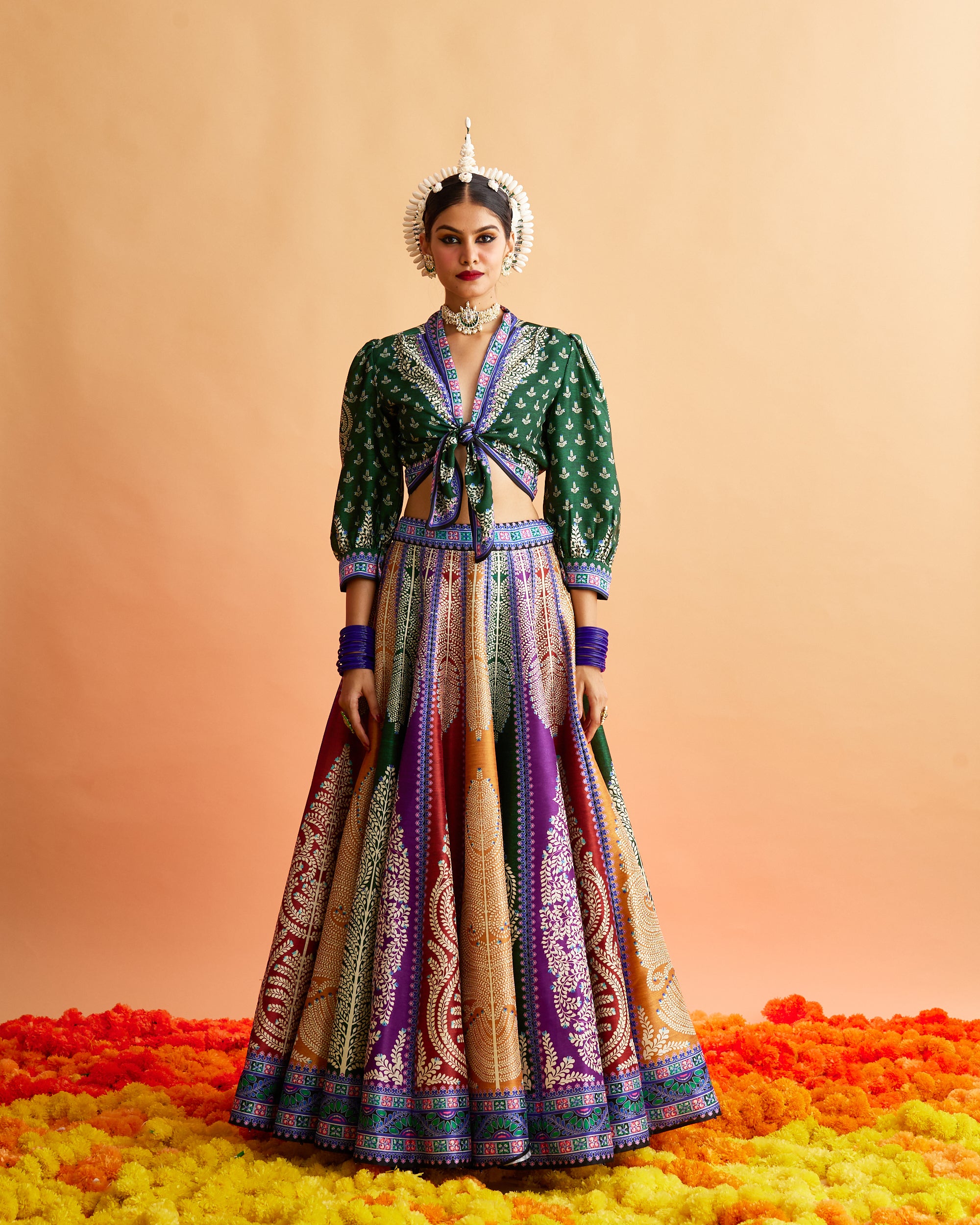 Ganjam : Rubali Leela - Emerald/Multi