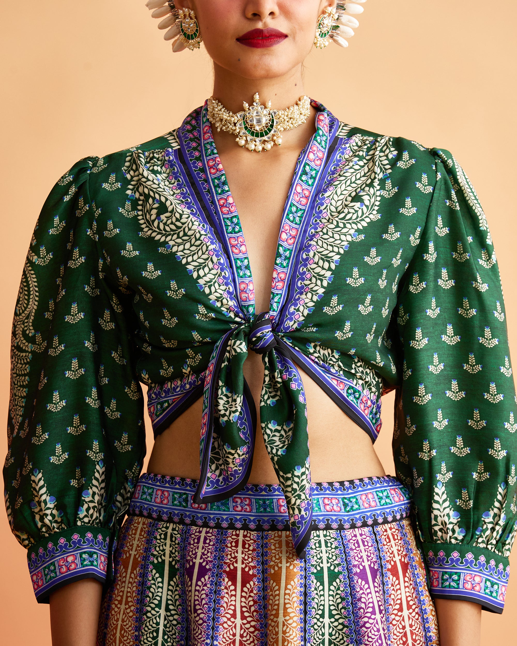 Ganjam : Rubali Leela - Emerald/Multi