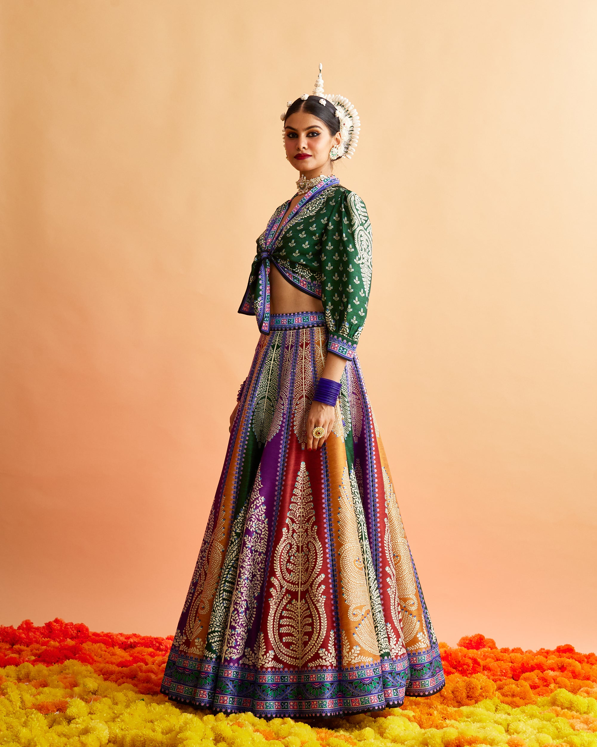 Ganjam : Rubali Leela - Emerald/Multi