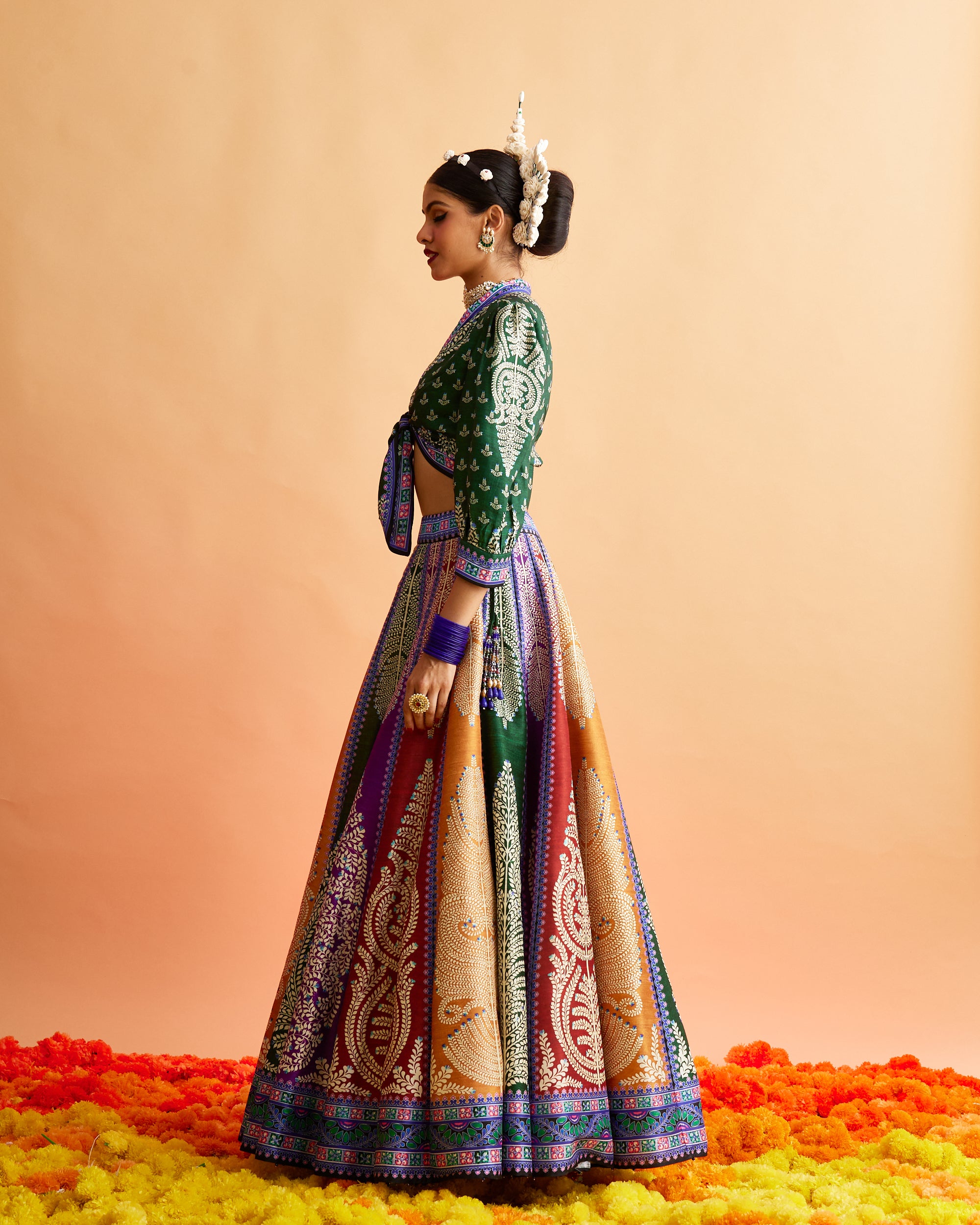 Ganjam : Rubali Leela - Emerald/Multi