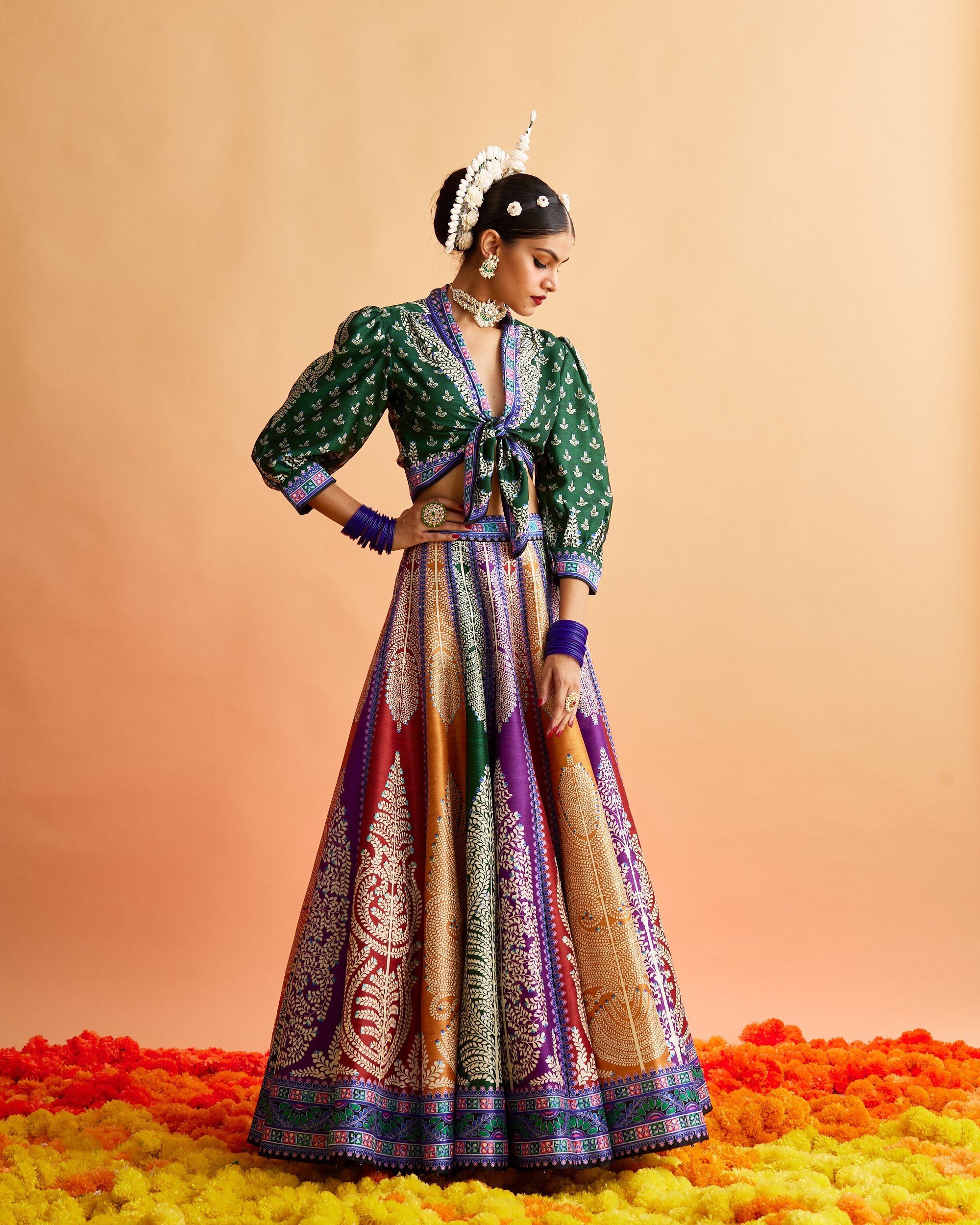 Ganjam : Rubali Leela - Emerald/Multi
