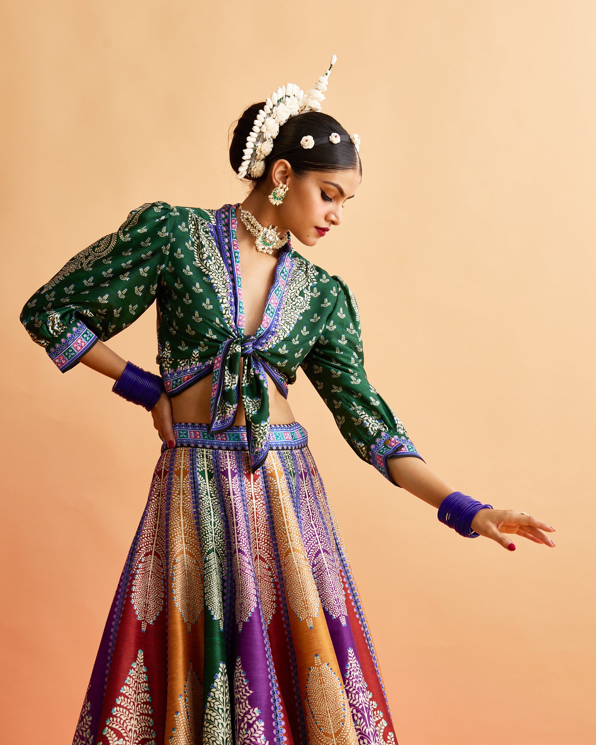 Ganjam : Rubali Leela - Emerald/Multi