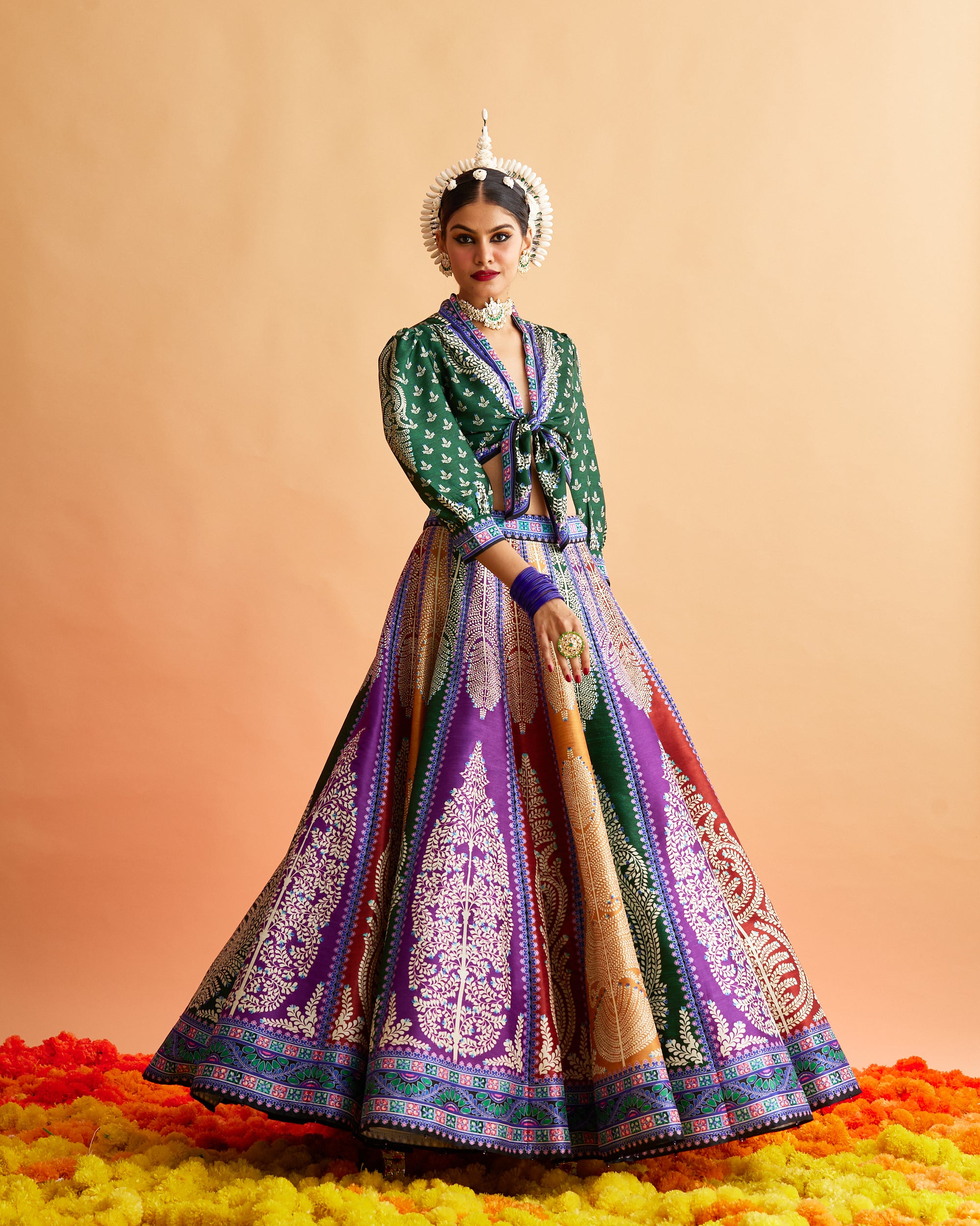 Ganjam : Rubali Leela - Emerald/Multi