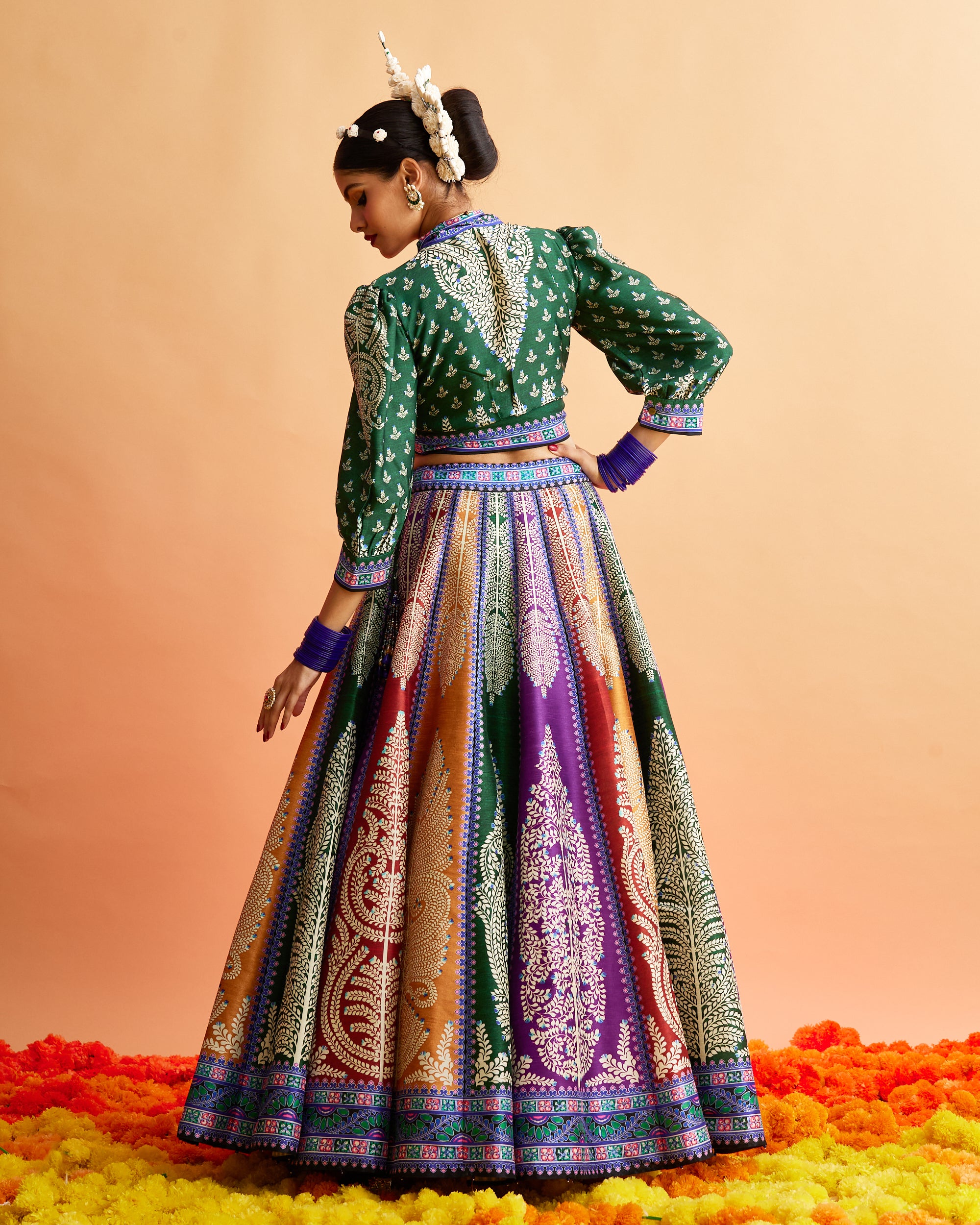 Ganjam : Rubali Leela - Emerald/Multi