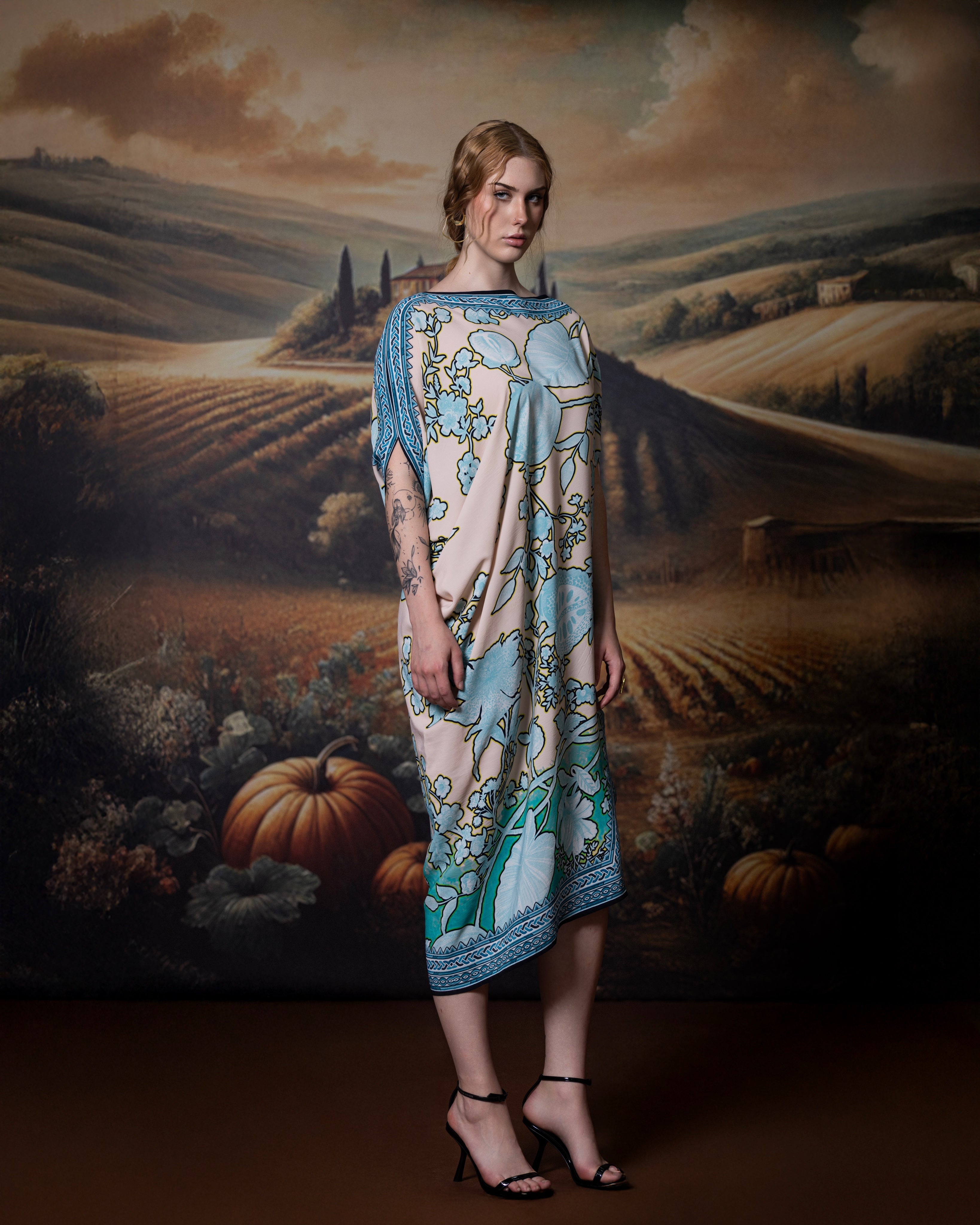 Florence : Lajjo - Aqua/Beige