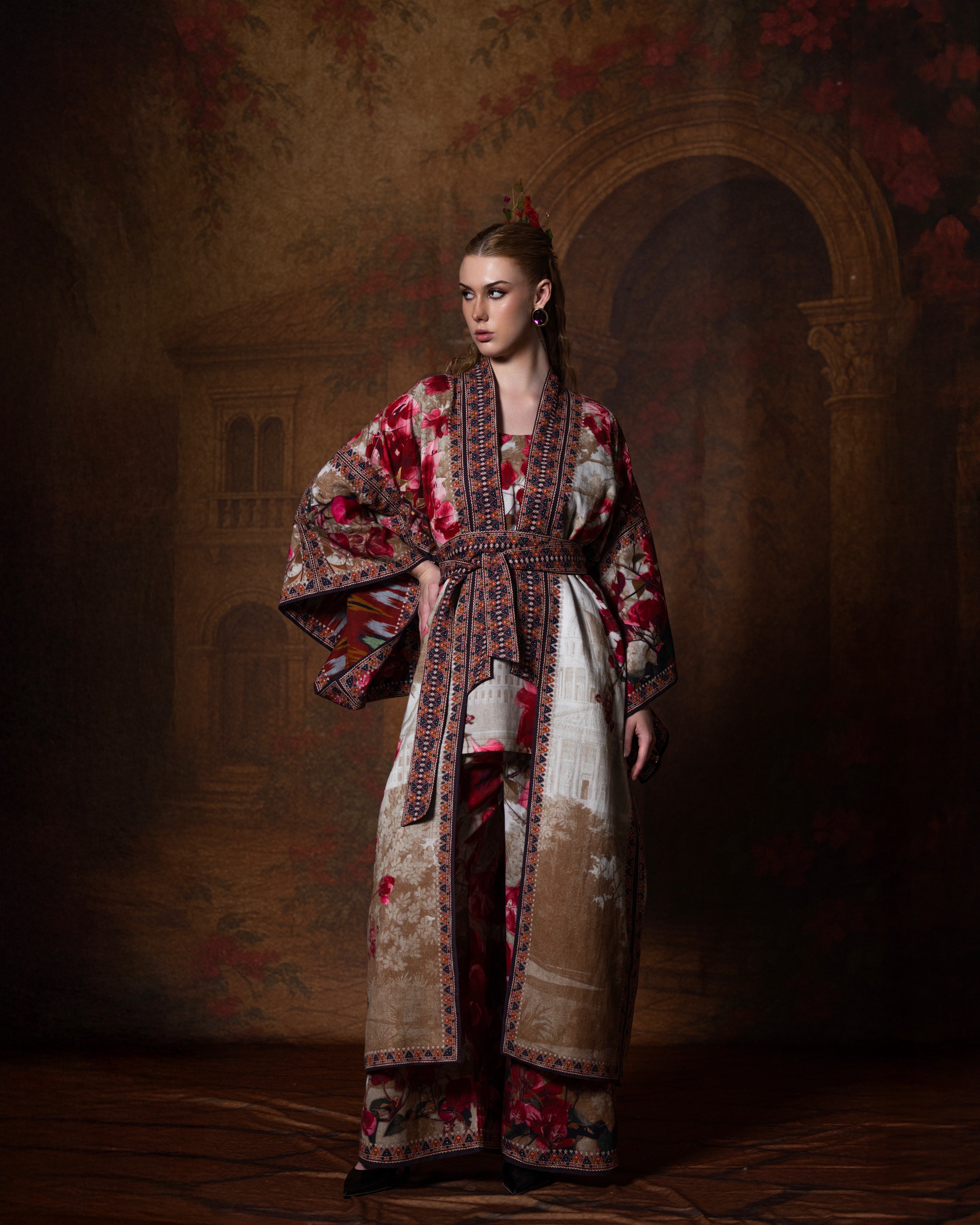 Letters to Juliet : Kimono - Vintage Rose