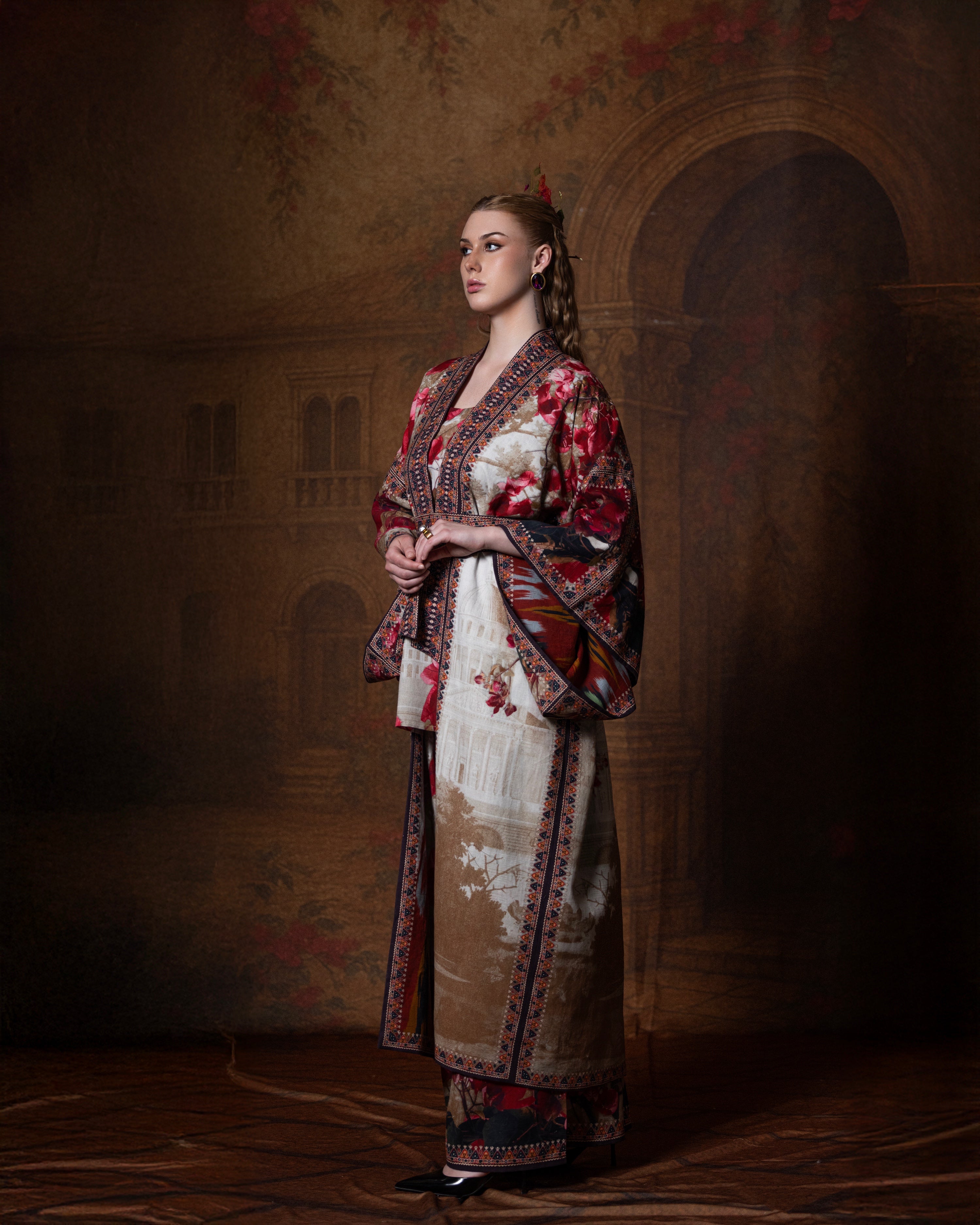 Letters to Juliet : Kimono - Vintage Rose