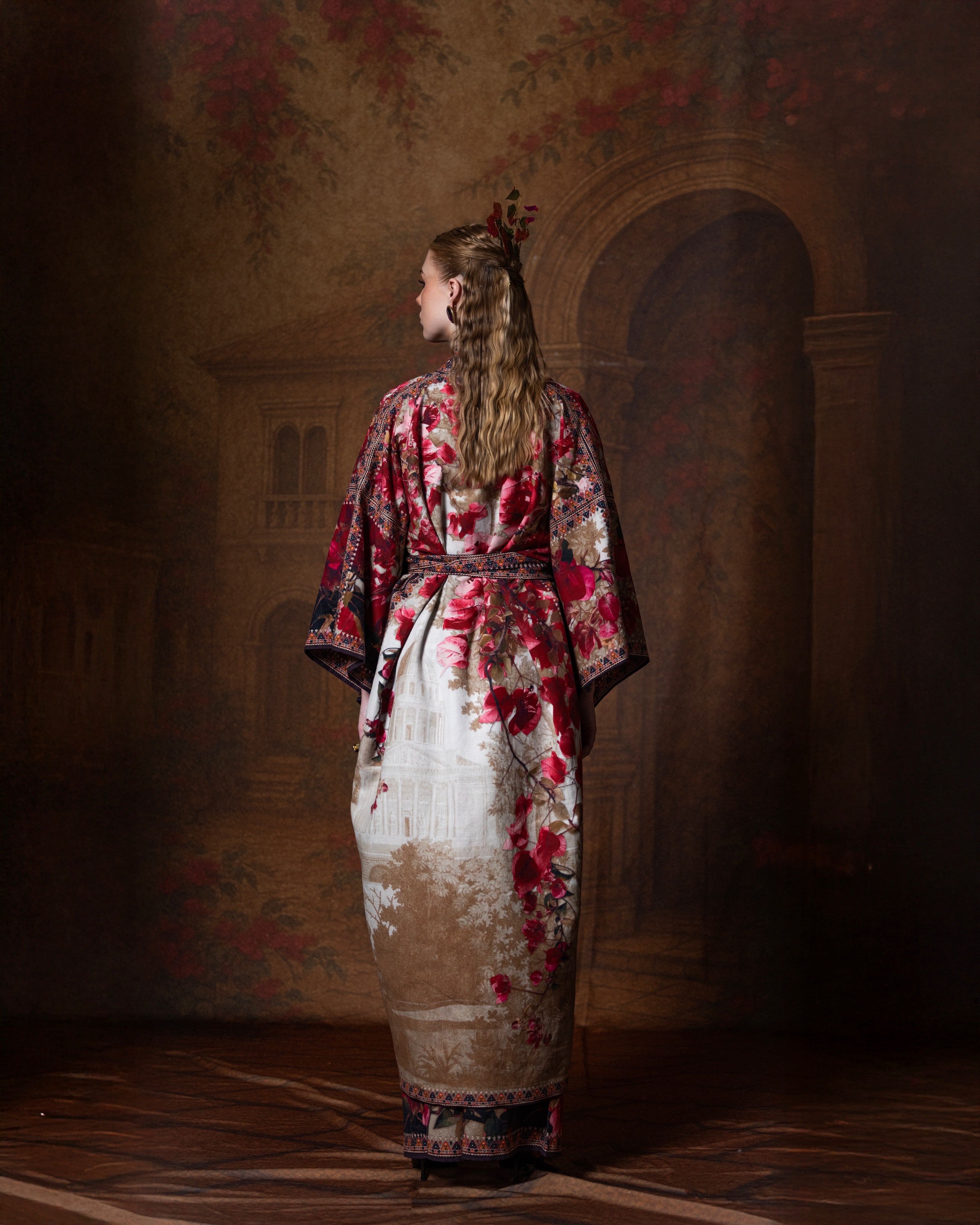 Letters to Juliet : Kimono - Vintage Rose