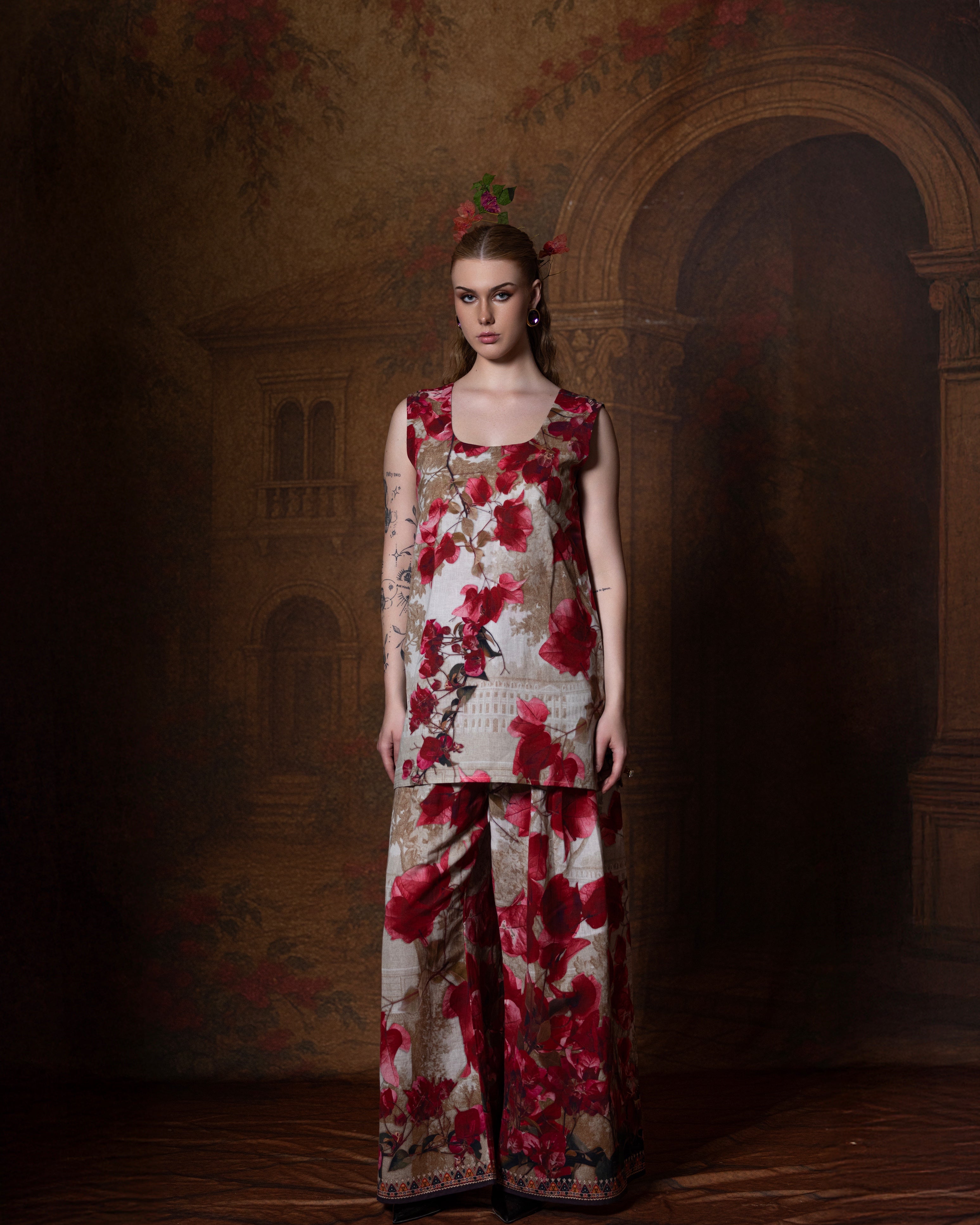 Letters to Juliet : Kimono - Vintage Rose