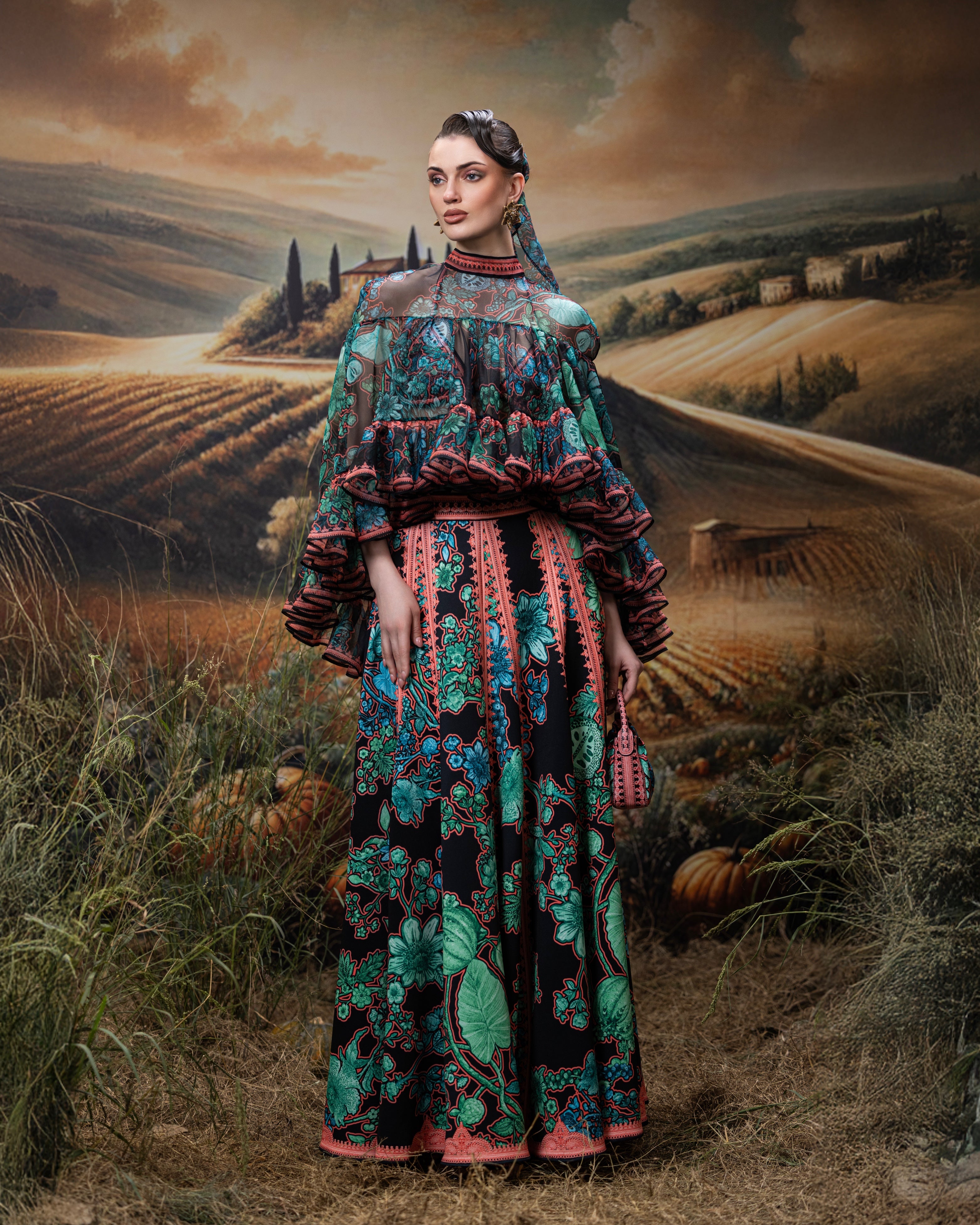 Florence : Ellena - Black/Jade
