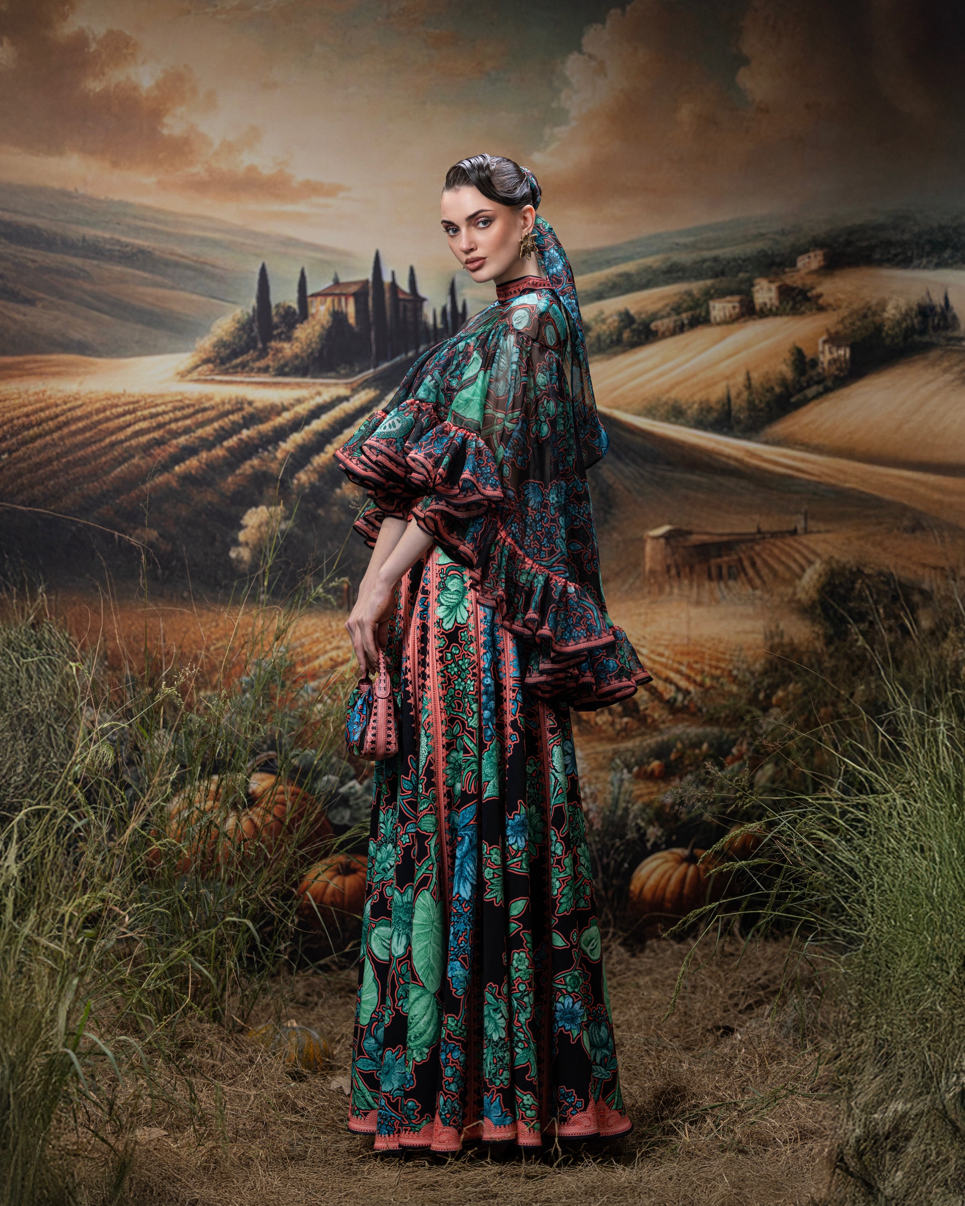 Florence : Ellena - Black/Jade