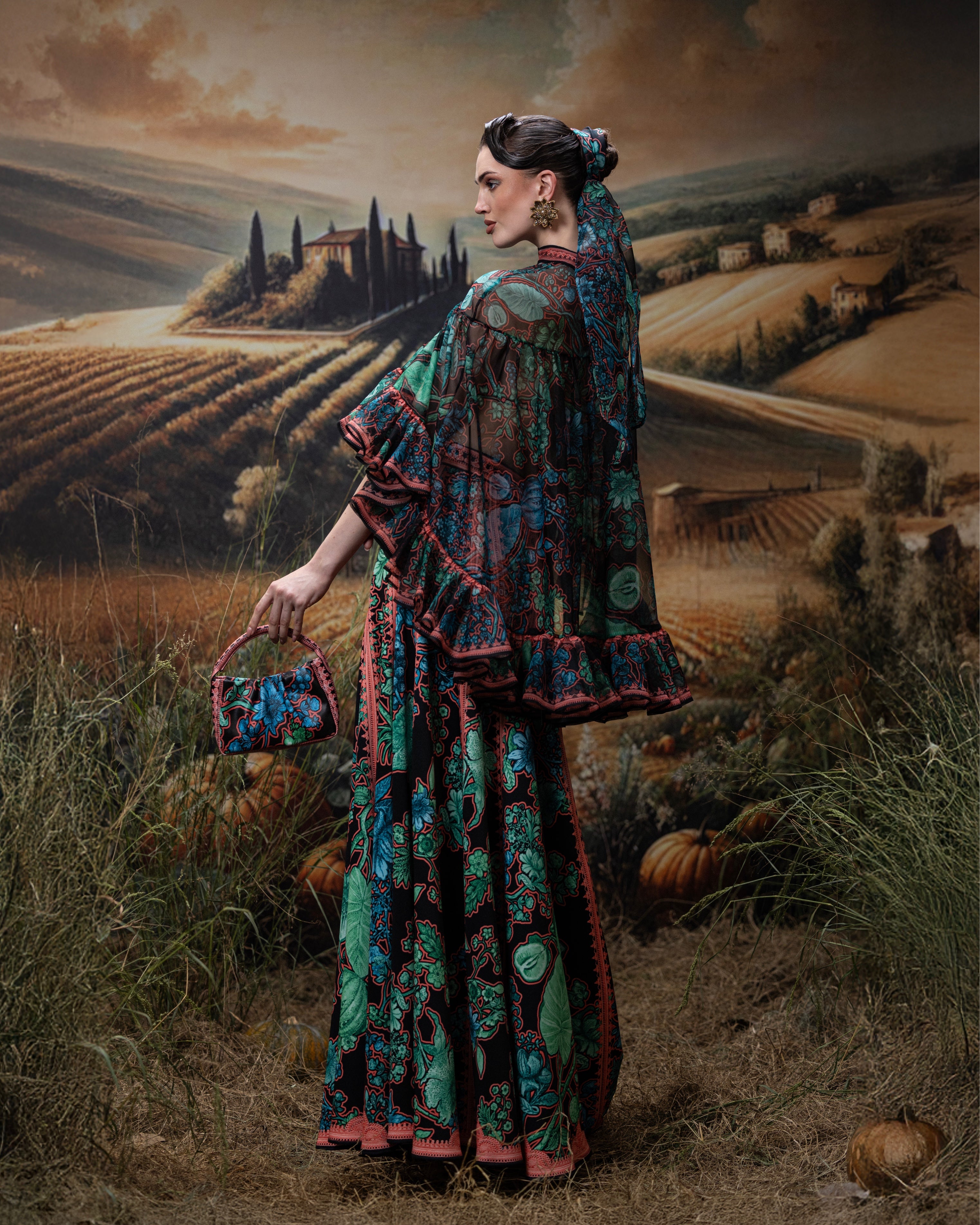 Florence : Ellena - Black/Jade