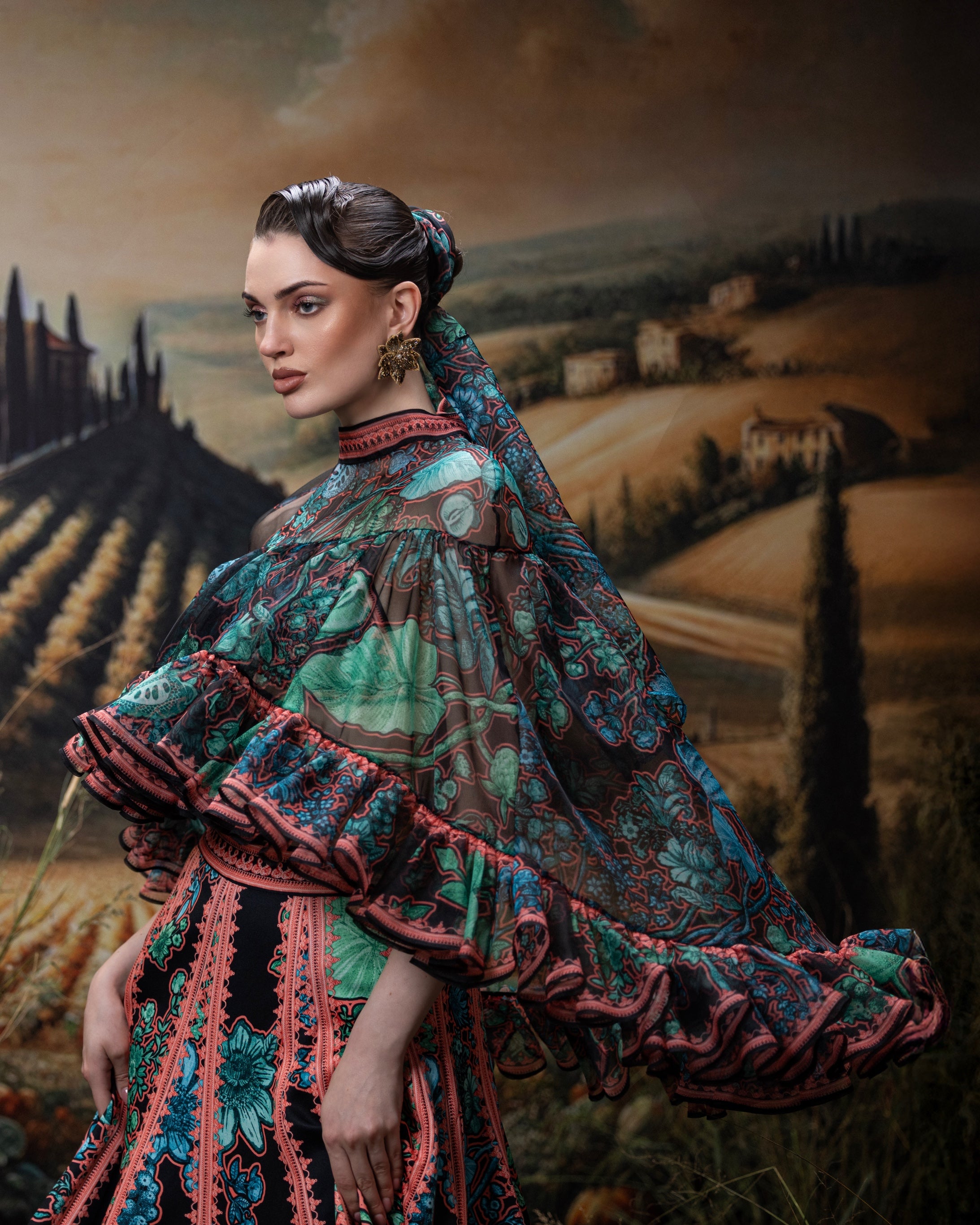 Florence : Ellena - Black/Jade